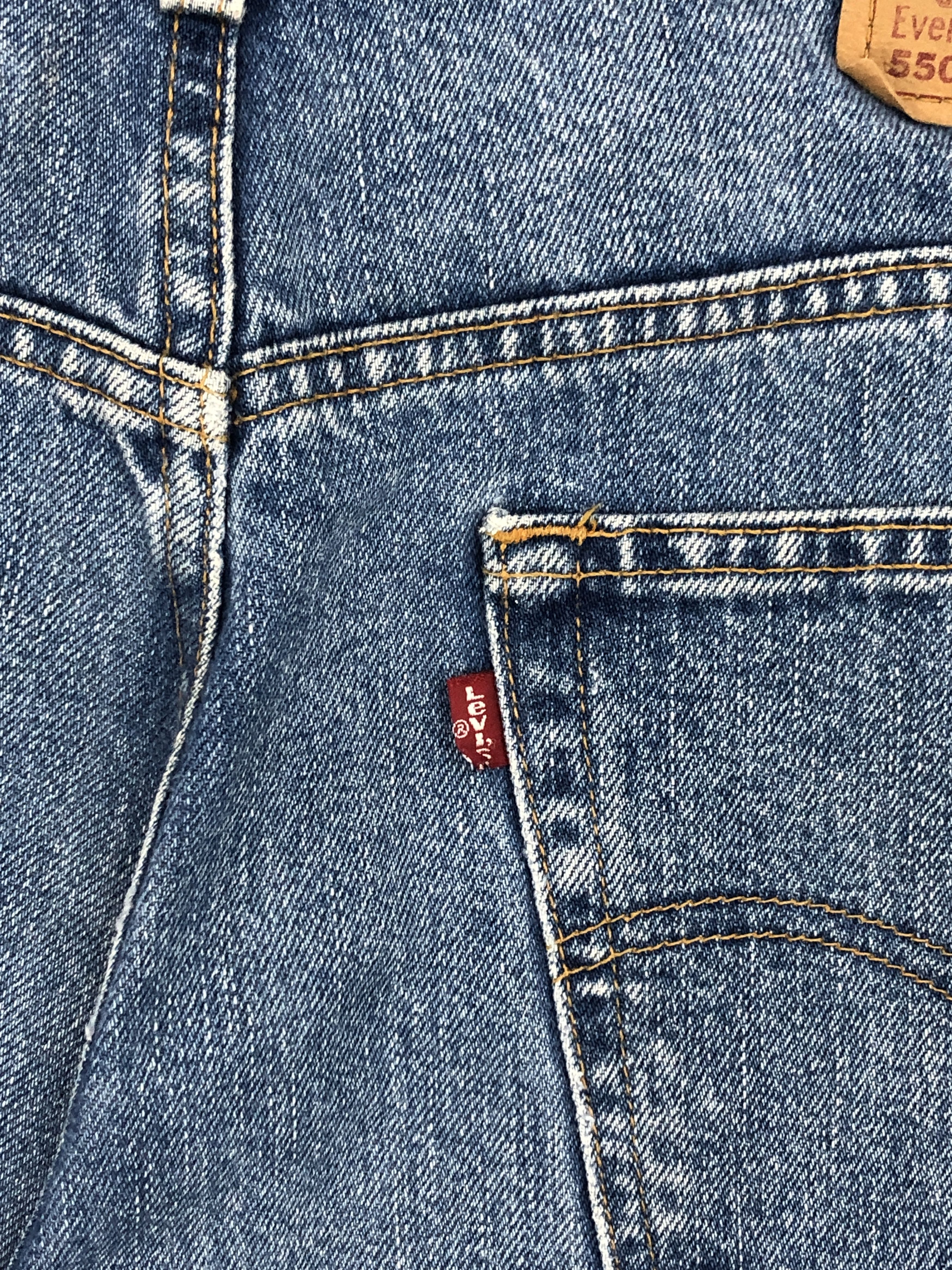Levi's Faded Blue Vintage 90s Levi's 550 jeans DP2306 Size US 35 - 6 Thumbnail