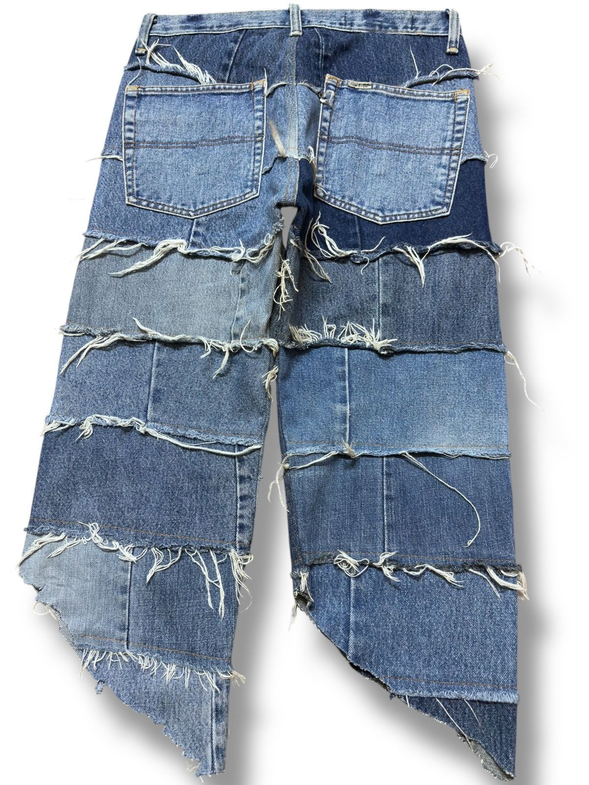 Wrangler Vintage Wrangler Upcycled Patchwork Hagi Style Denim Size US 30 / EU 46 - 6 Thumbnail