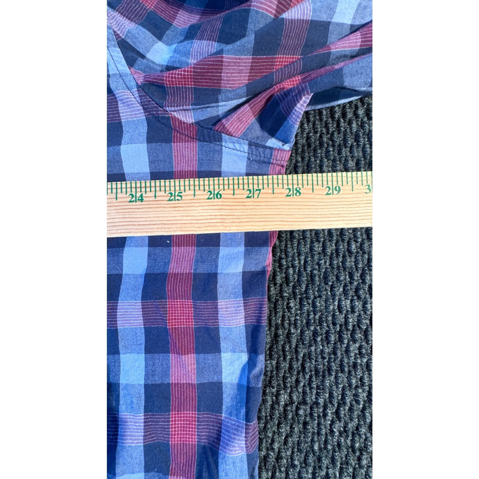 Vintage Falls Creek 3XL Blue Check Shirt Long Sleeve Button-Up Slim Men's Size US XXL / EU 58 / 5 - 4 Thumbnail