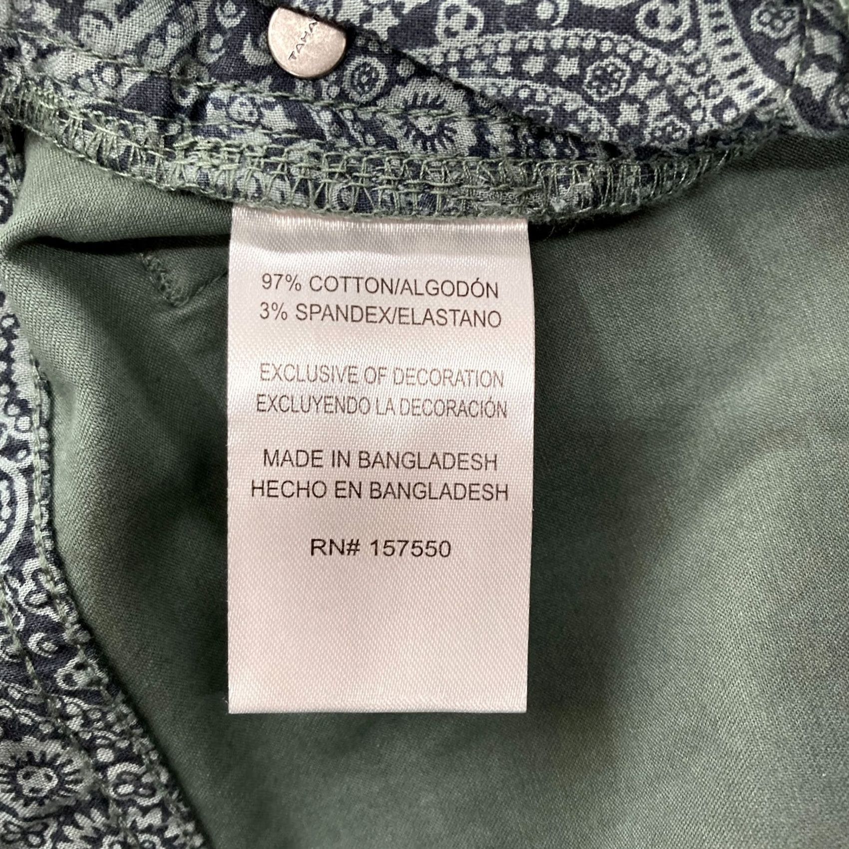 Vintage TAHARI The Do It All Pant Mens 30x30 Green Stretch Waistband Classic Straight Pants Size US 30 / EU 46 - 6 Thumbnail