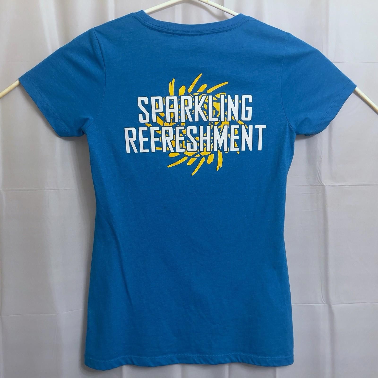 The Unbranded Brand Palm Breeze Sparkling Spiritz T-Shirt Women's Medium M Blue Size M / US 6-8 / IT 42-44 - 3 Thumbnail