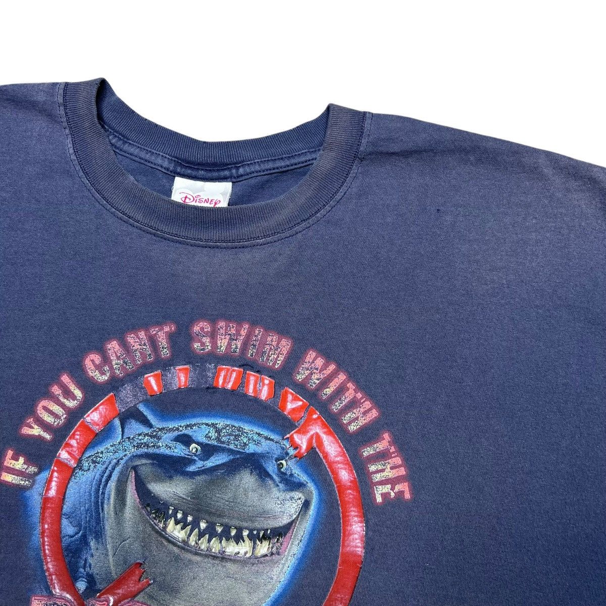 Disney × Vintage 2003 Finding Nemo Shark Can’t Swim With Big Fish Disney Tee Size US XXL / EU 58 / 5 - 10 Thumbnail