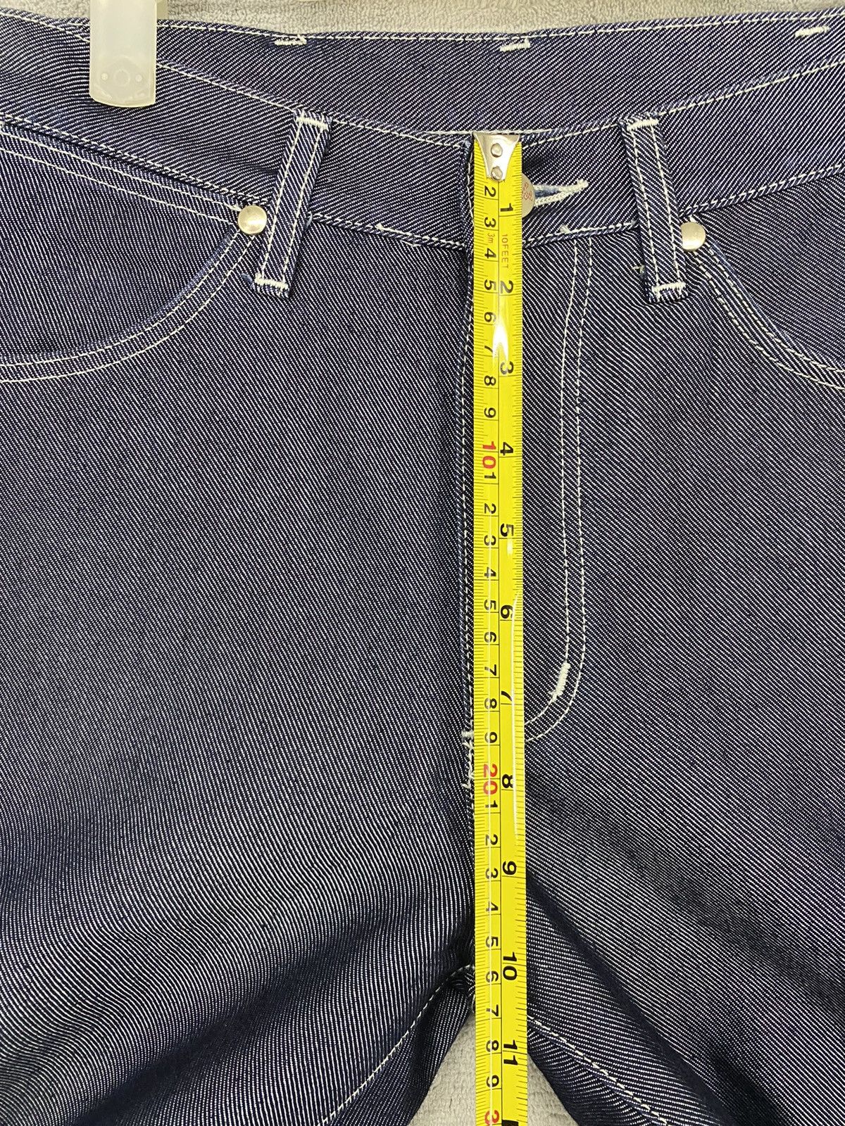 Japanese Brand × Wrangler 💥 Wrangler Blue Denim Rare Design Size US 29 - 11 Thumbnail
