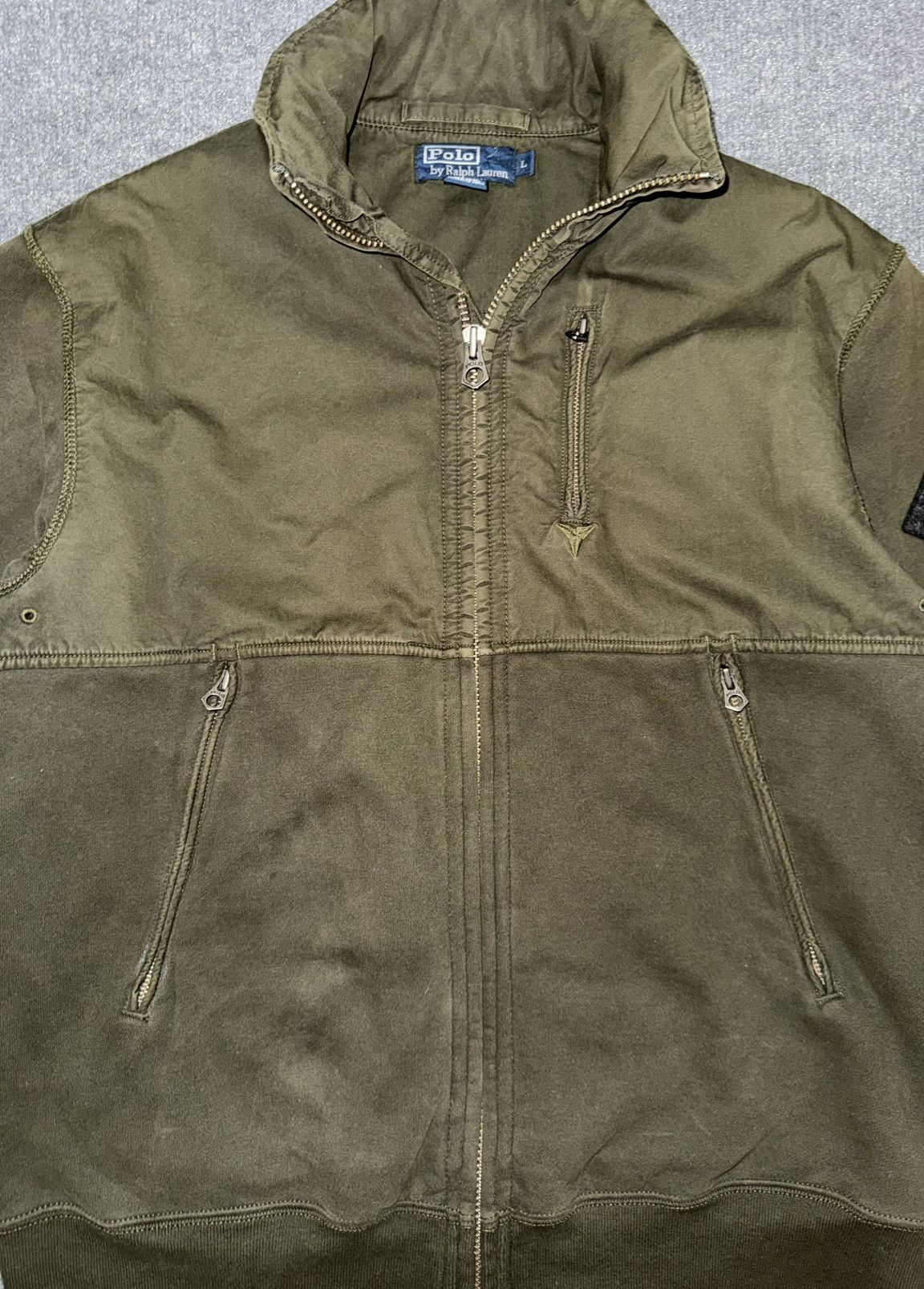 Polo Ralph Lauren Vintage Polo Ralph Lauren Olive Field Jacket w/ RRL Patch Size US L / EU 52-54 / 3 - 2 Thumbnail