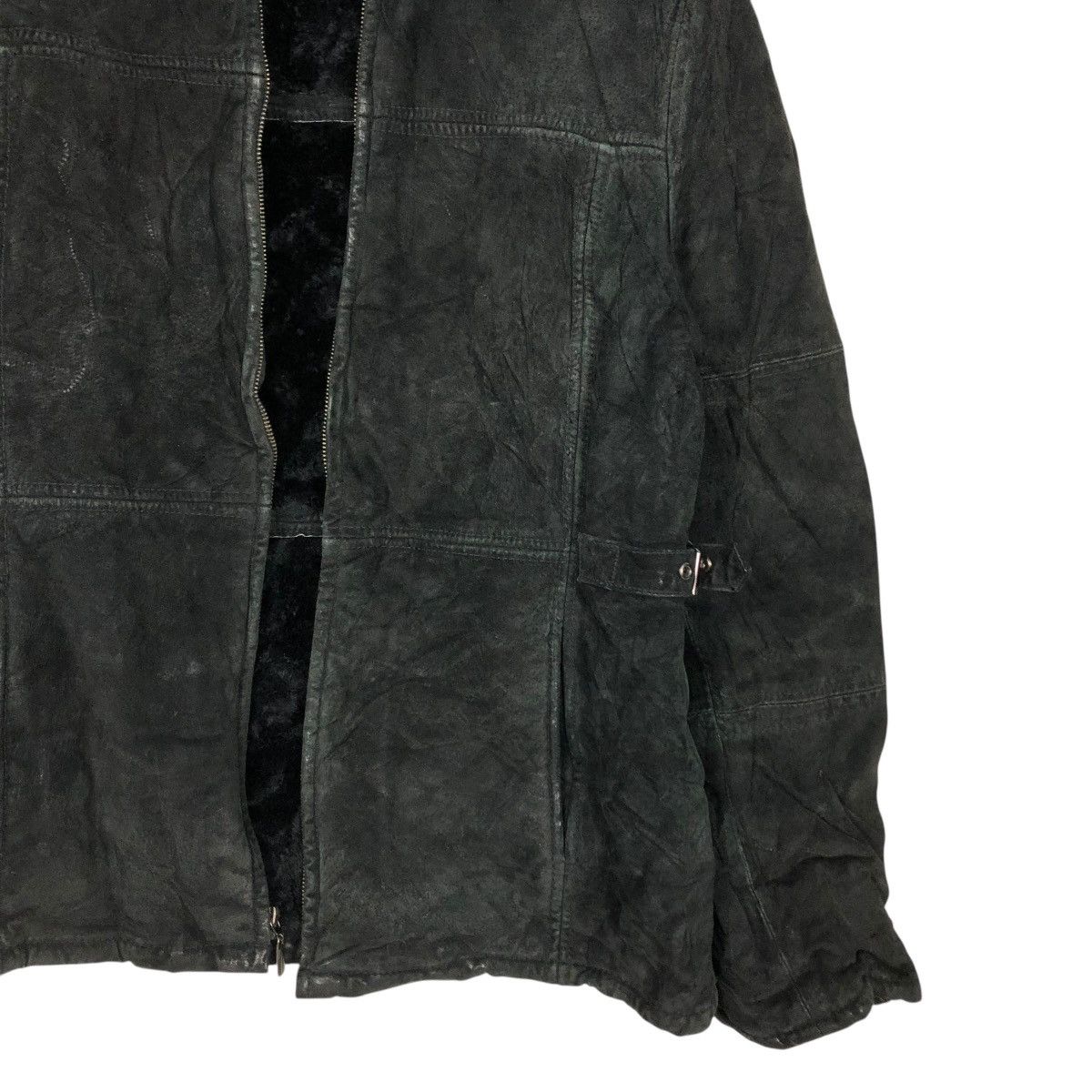 Japanese Brand 🔥VINTAGE LEATHER JACKET FUR BLANKET MAURICES ISSEY MIYAKE Size US M / EU 48-50 / 2 - 7 Thumbnail