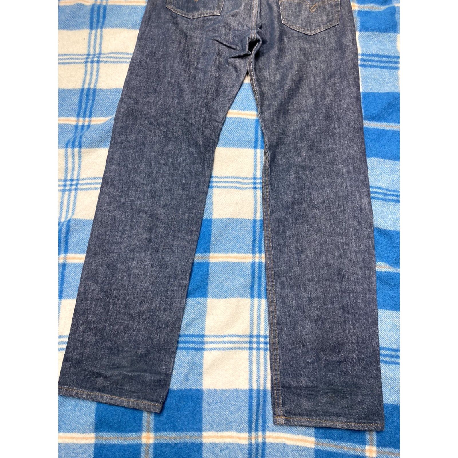 Levi's VINTAGE Levi’s 501 Jeans USA Button Fly Straight Dark Wash 32 x 32 Mens Blue 1980s Size US 32 / EU 48 - 7 Thumbnail