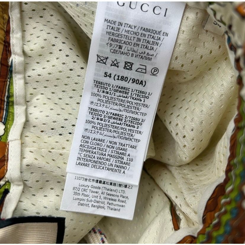 Gucci Gucci Green & Brown Wave-Print Swim Board Shorts Sz 54/XXL Size US 38 / EU 54 - 13 Thumbnail