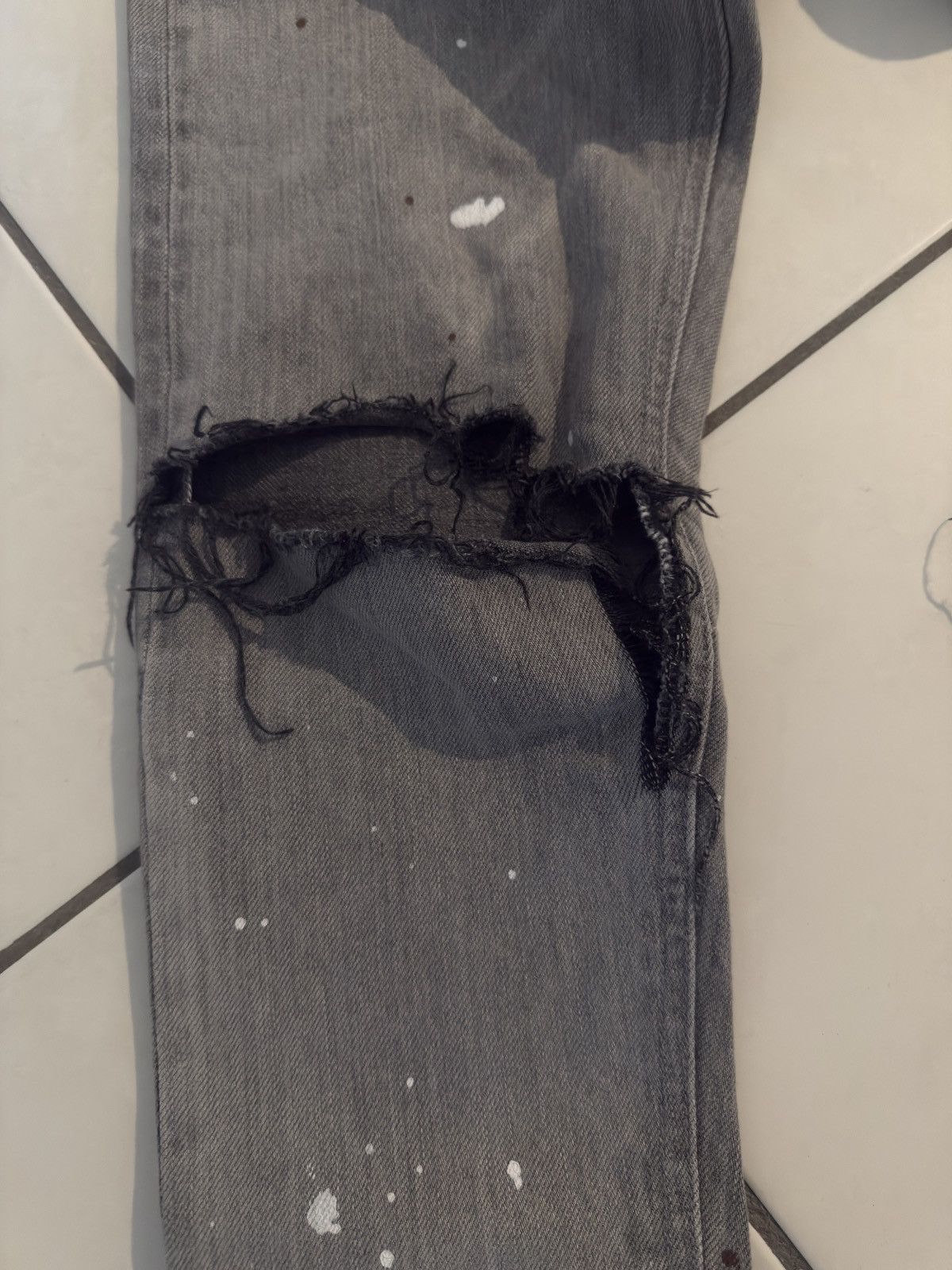Fear of God Fear of God x Union Paint-splatter Denim 29 Selvedge Denim Size US 29 - 6 Thumbnail