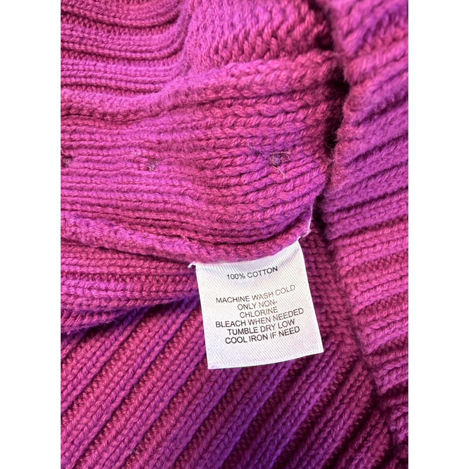 Loft LOFT Womens Sweater Size XS Pink Pullover Turtleneck Stretch Size XS / US 0-2 / IT 36-38 - 5 Thumbnail