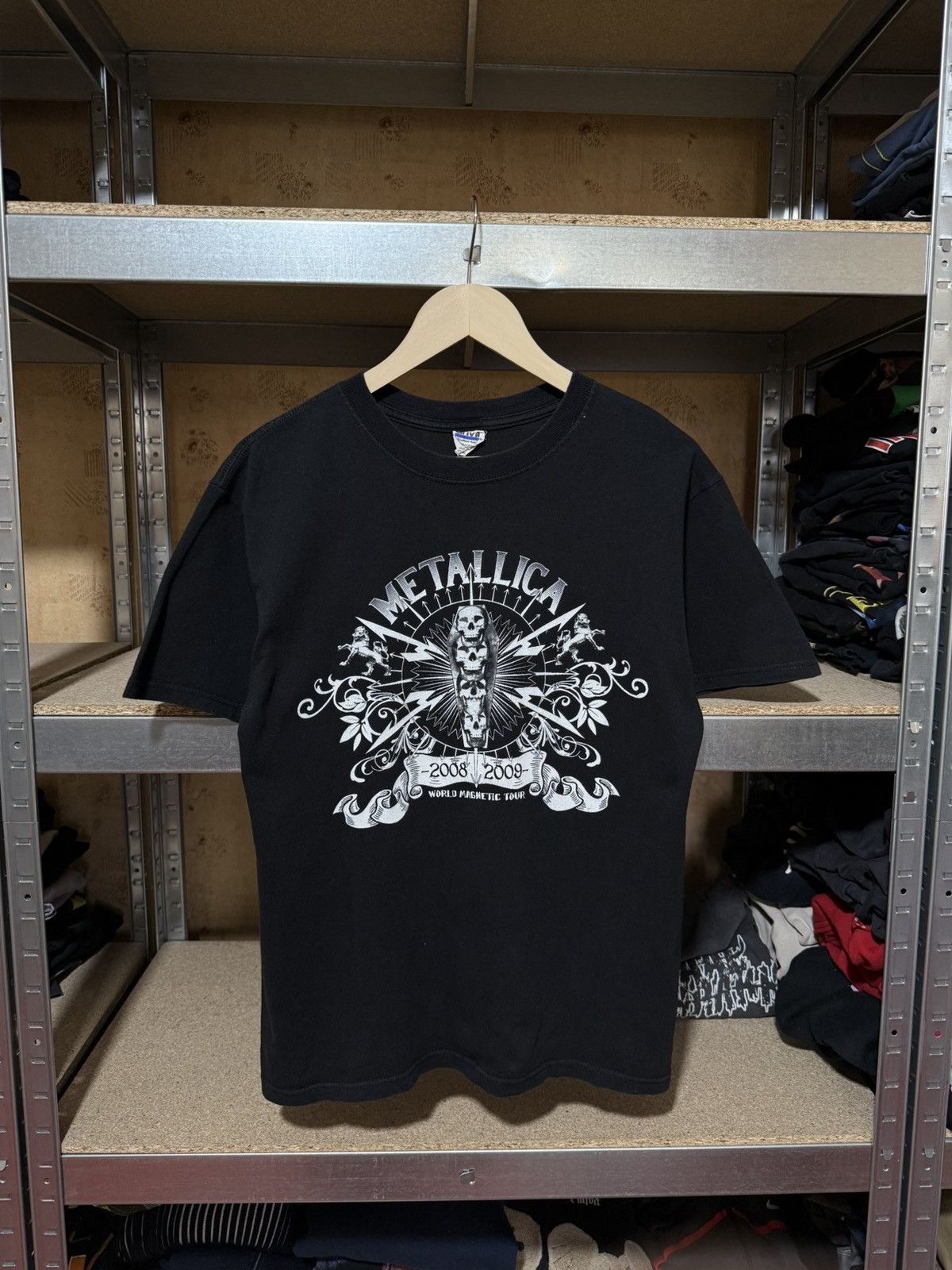 Band Tees × Vintage Vintage Metallica World Magnetic 2008 2009 Rock T-Shirt Size US S / EU 44-46 / 1 - 1 Thumbnail