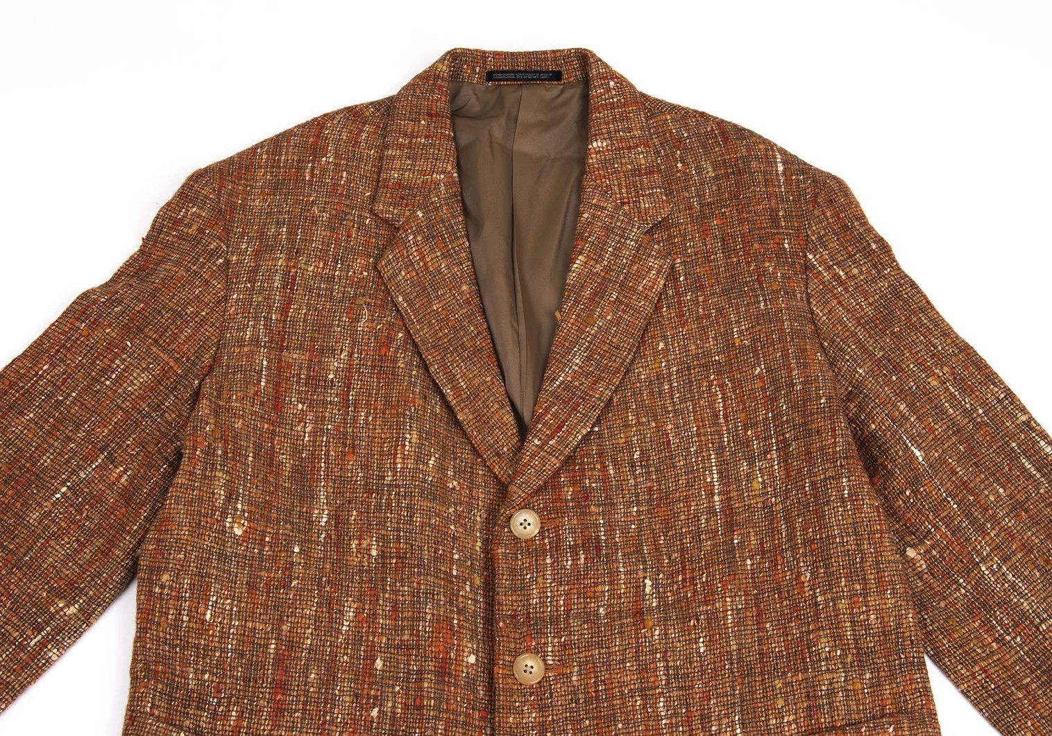 Yohji Yamamoto Yohji Yamamoto Wool Silk T Jacket Orange M Size US M / EU 48-50 / 2 - 2 Thumbnail