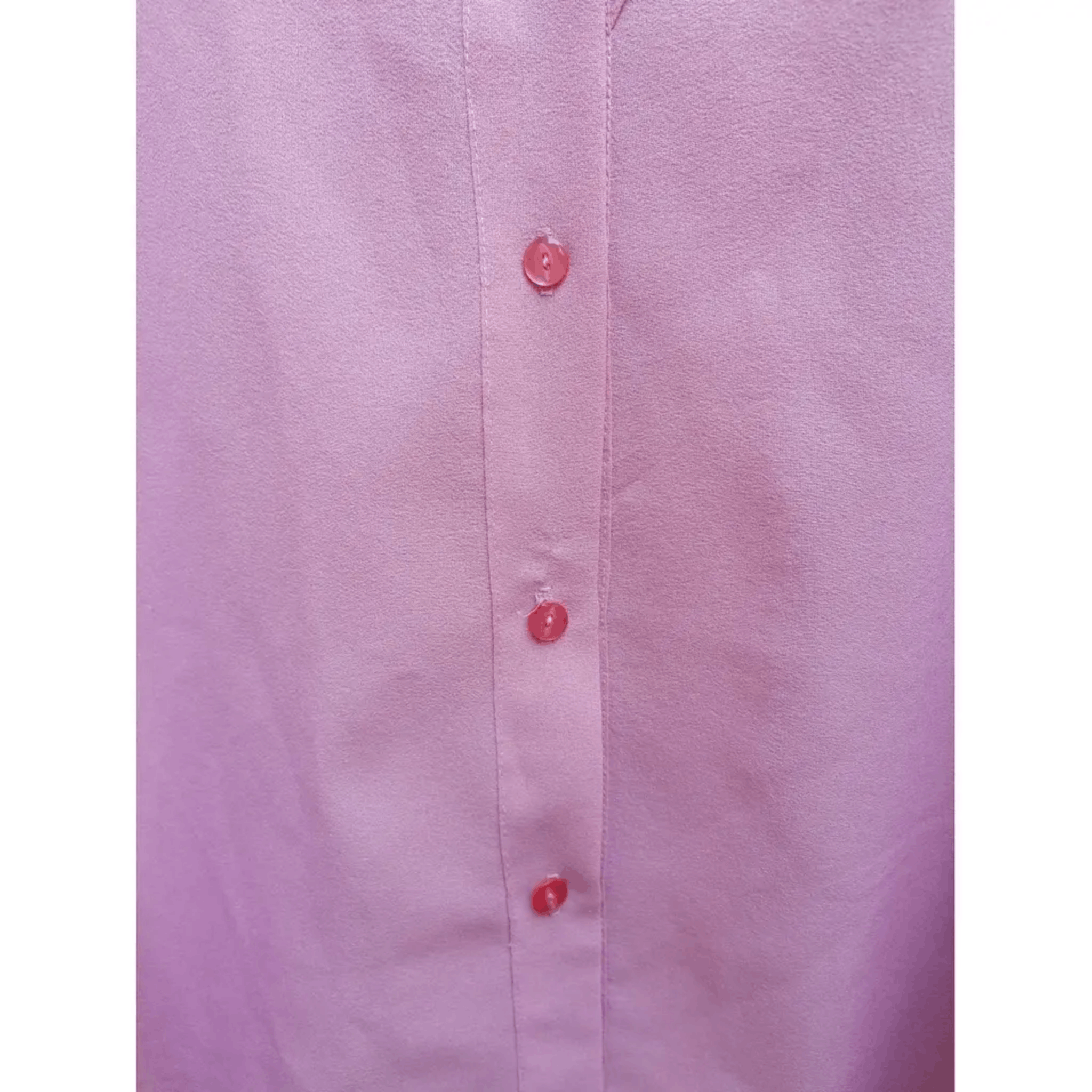 Other Pink Vintage Button-Up Blouse with Lace Detailing - Size S Size L / US 10 / IT 46 - 6 Thumbnail
