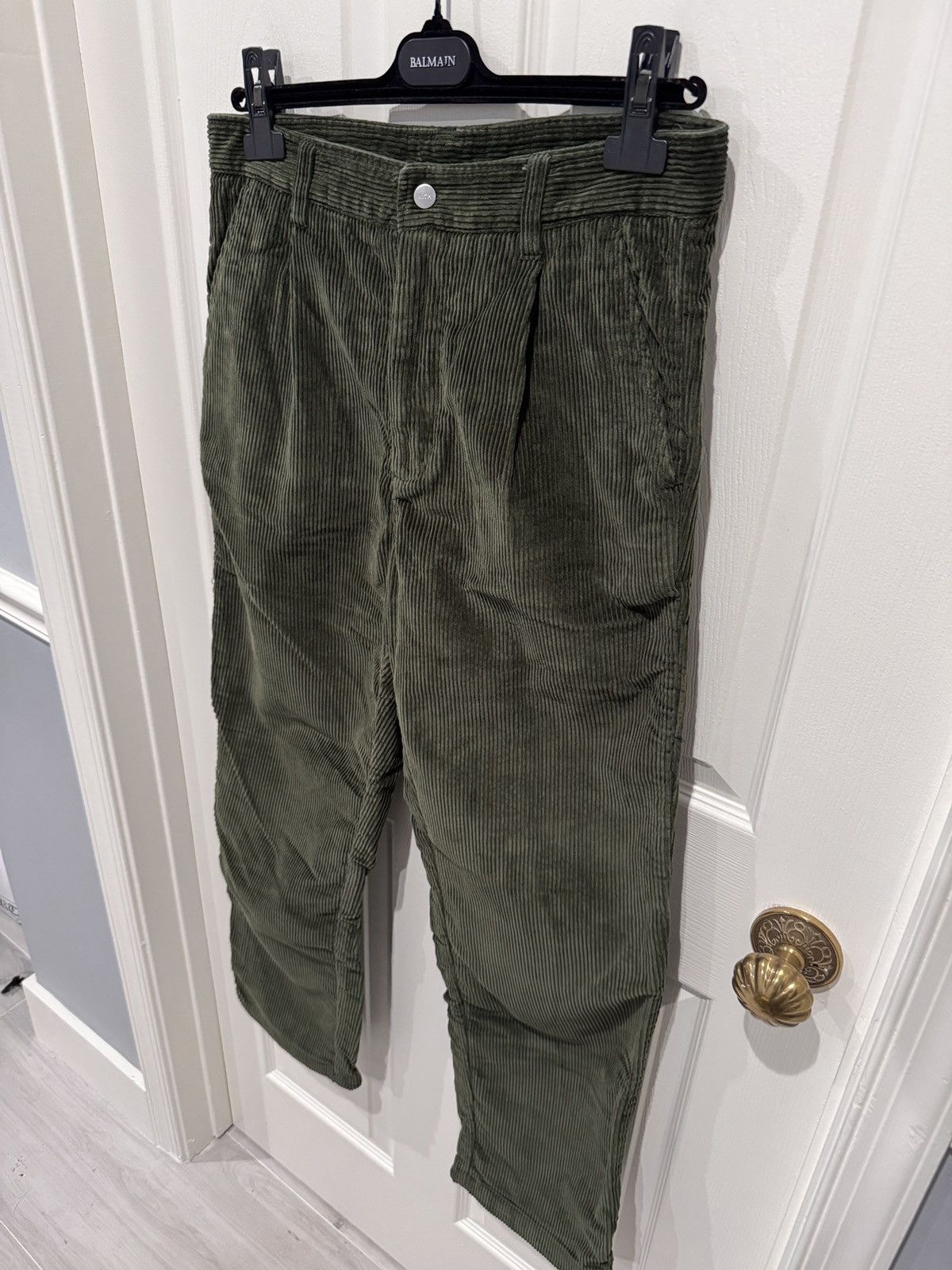 Kith Kith Mens Dark Green Corduroy Pants Size S (fits 30-31) Size US 30 / EU 46 - 3 Thumbnail