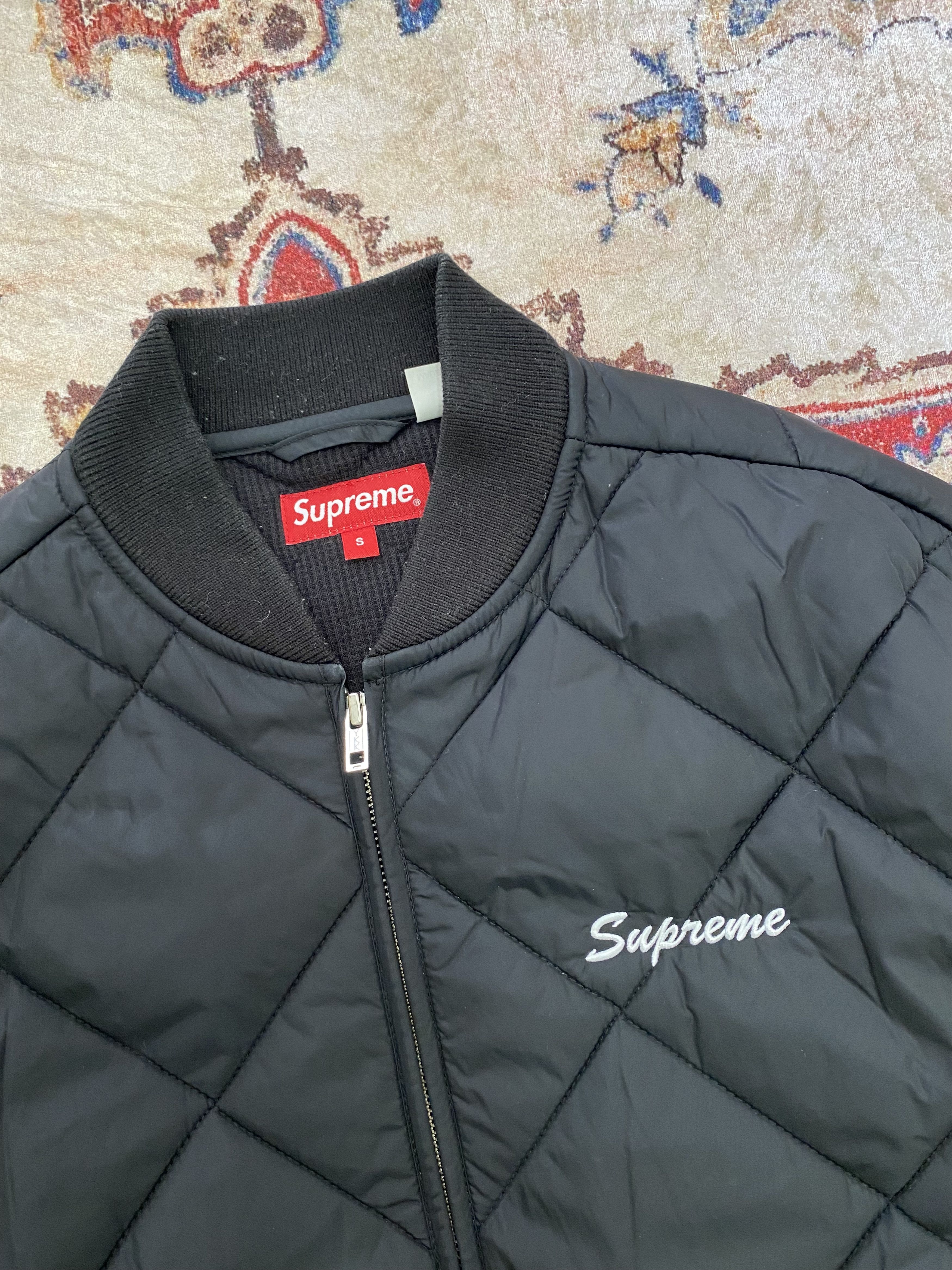 Supreme Supreme Quit Your Job Quilted Work Jacket Black Size US S / EU 44-46 / 1 - 5 Thumbnail