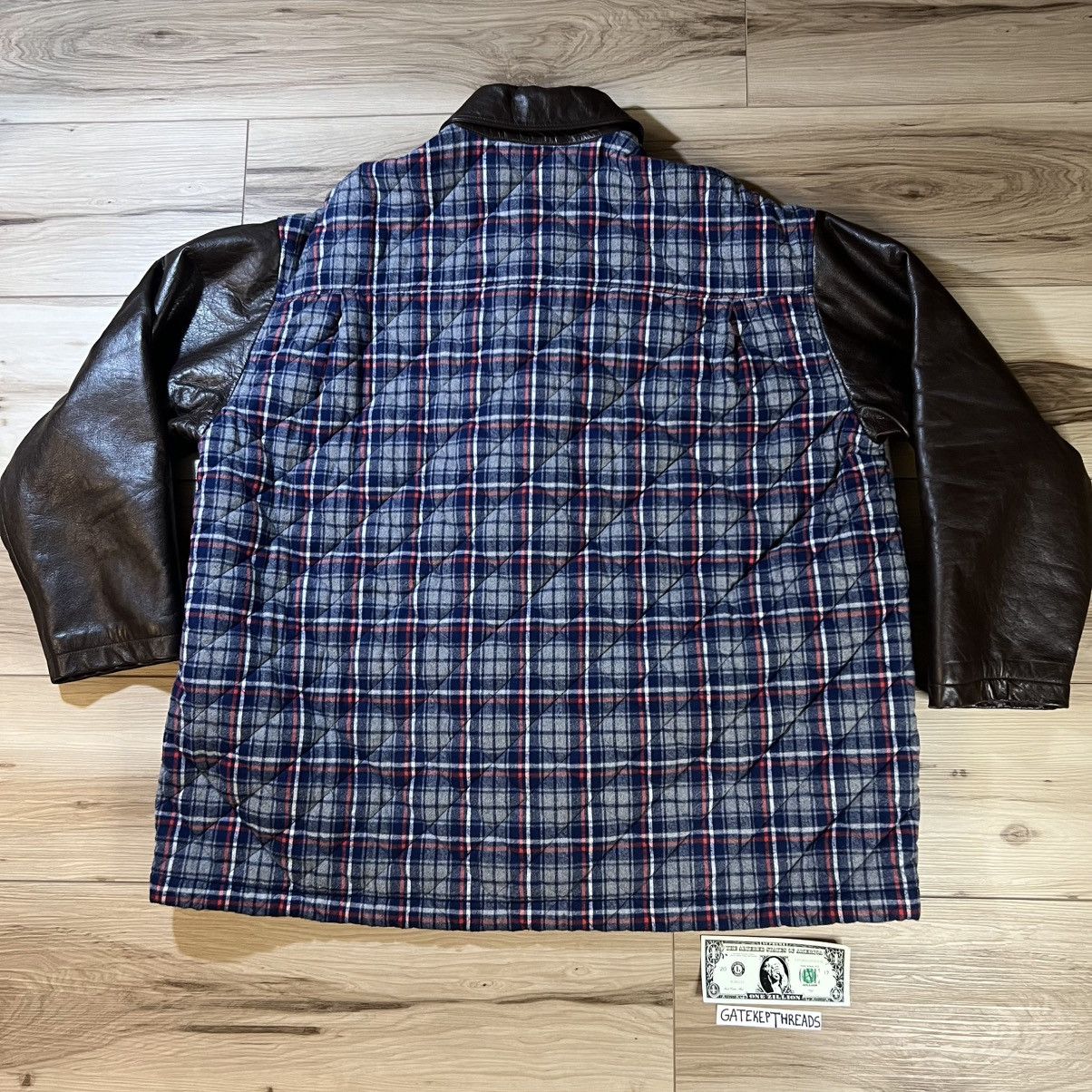 Balenciaga Balenciaga Twinset Plaid Leather Jacket FW18 (NO VEST) Size US L / EU 52-54 / 3 - 15 Thumbnail