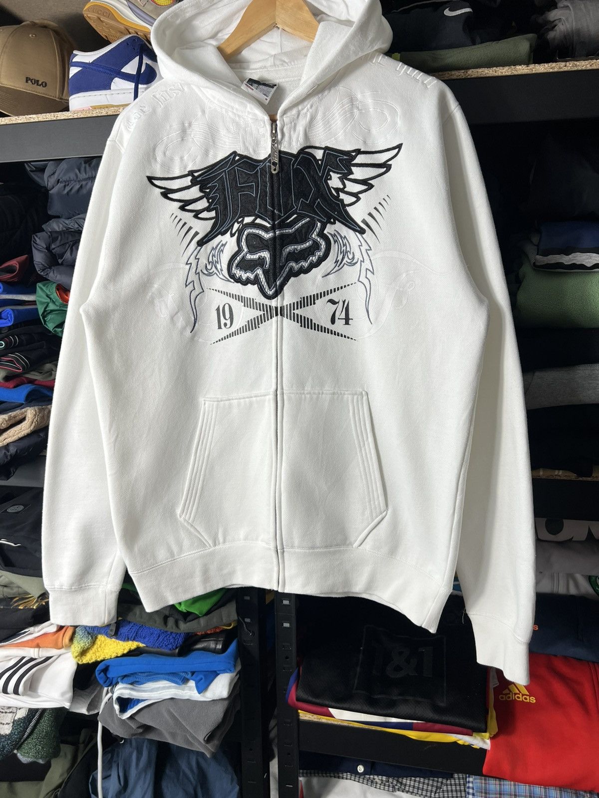 Fox Racing Vintage Fox Racing Zip Hoodie Motocross Graphics Streetwear Size US M / EU 48-50 / 2 - 3 Thumbnail