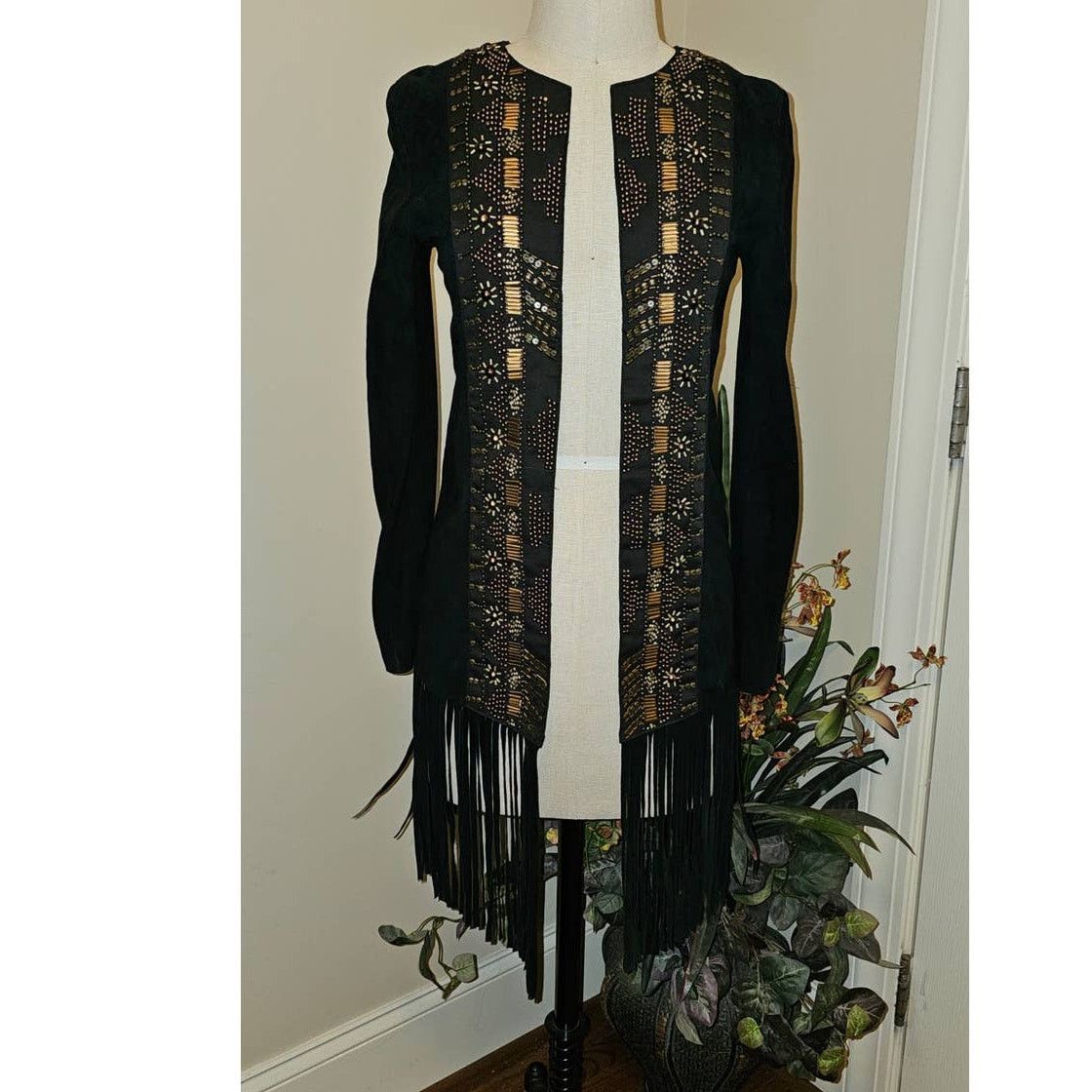 Free People New Free People CLEOBELLA Taylor Jacket $739 FRINGED SUEDE Size S / US 4 / IT 40 - 6 Thumbnail