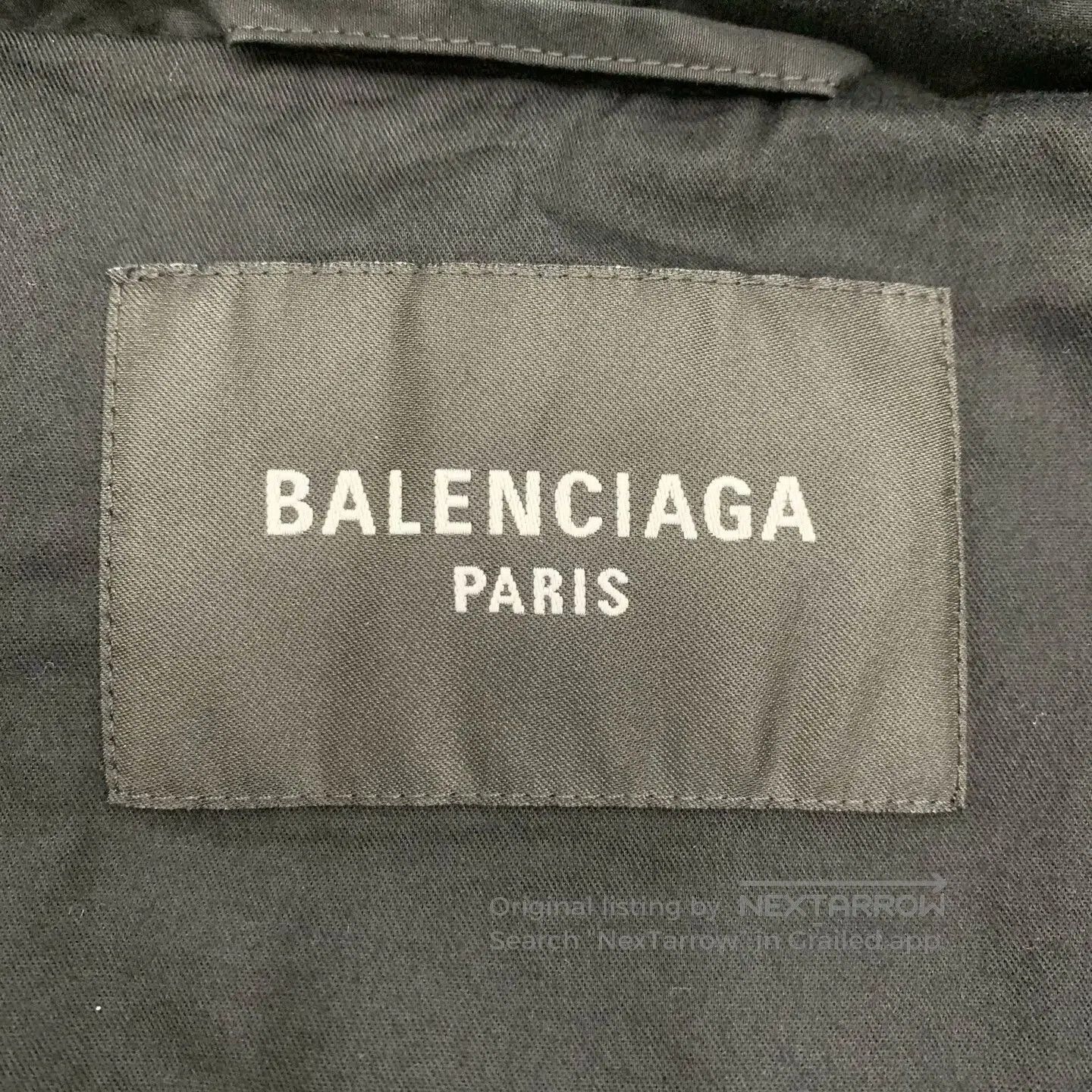 Balenciaga balenciaga black logo cotton jacket size 3. Size US M / EU 48-50 / 2 - 4 Thumbnail
