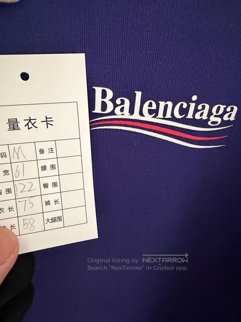 Balenciaga Balenciaga Dark Blue Coke Hooded Sweatshirt Size US M / EU 48-50 / 2 - 3 Thumbnail