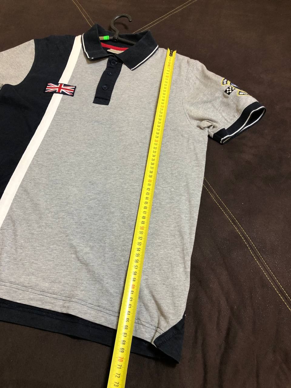Bentley BRAND New Bentley Stripe Polo Shirt Navy Grey Melange Men Size US S / EU 44-46 / 1 - 11 Thumbnail