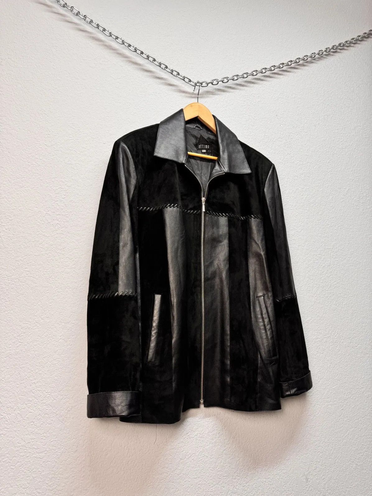 Hysteric Glamour × If Six Was Nine × Vintage VINTAGE CRAZY LEATHER JACKET IFSIXWASNINE STYLE Y2K Size US L / EU 52-54 / 3 - 10 Thumbnail