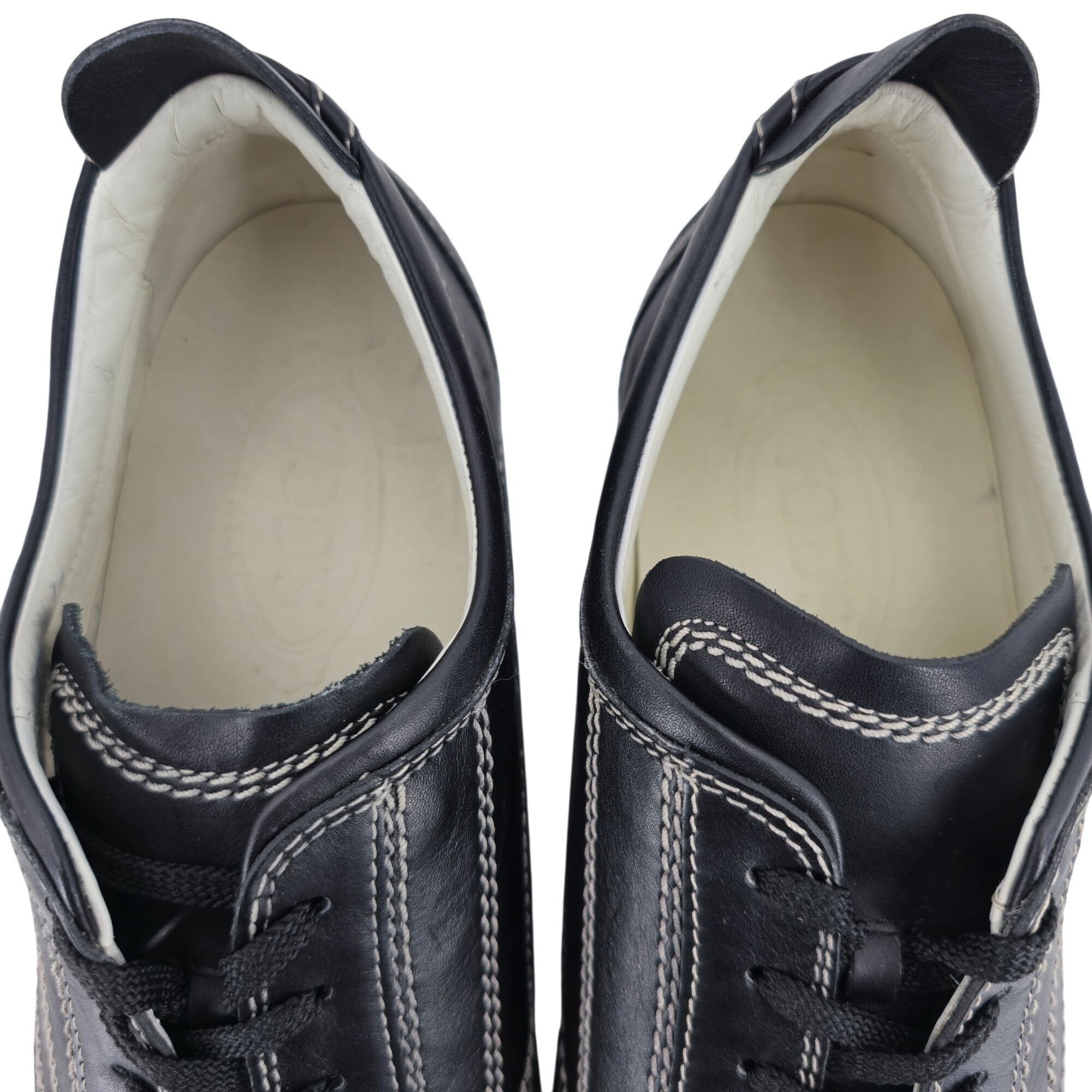 Tod's Tod's Italy Leather Lace-up Driving Sneakers Men's 8 Black Size US 8 / EU 41 - 9 Thumbnail