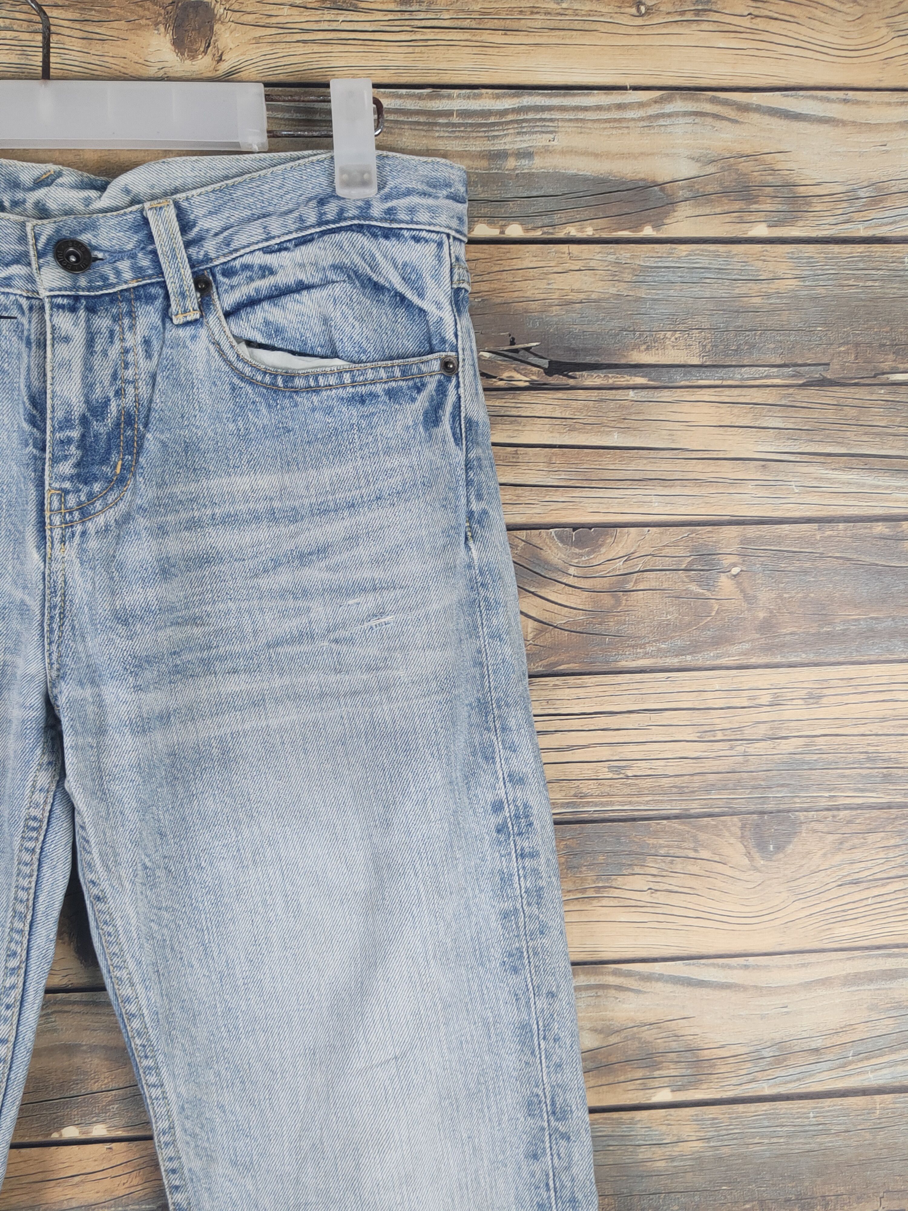 Japanese Brand Japan vintage Blue Distressed Ripped denim Jeans #W1614 Size US 30 / EU 46 - 5 Thumbnail