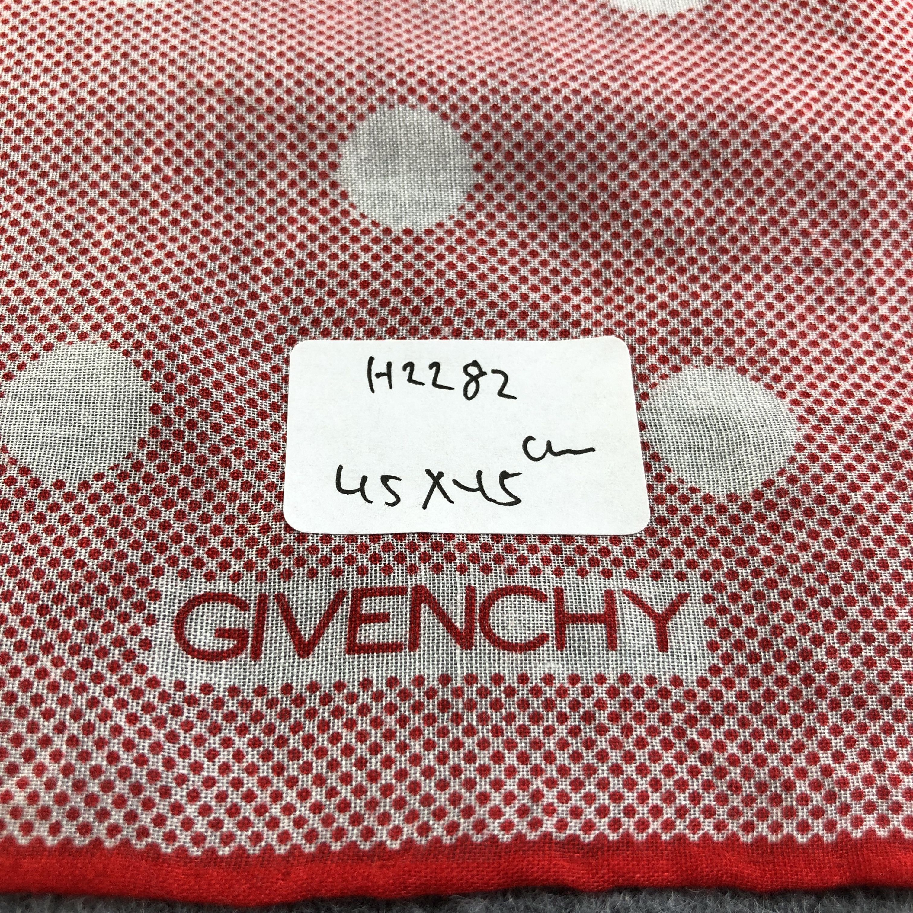 Givenchy Givenchy Polka Dots Handkerchief Neckerchief Bandana H2282 Size ONE SIZE - 6 Thumbnail