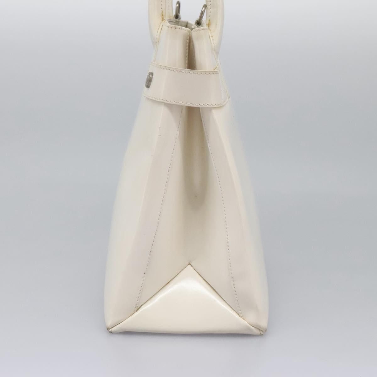 Gucci GUCCI Hand Bag Enamel White Size ONE SIZE - 4 Thumbnail