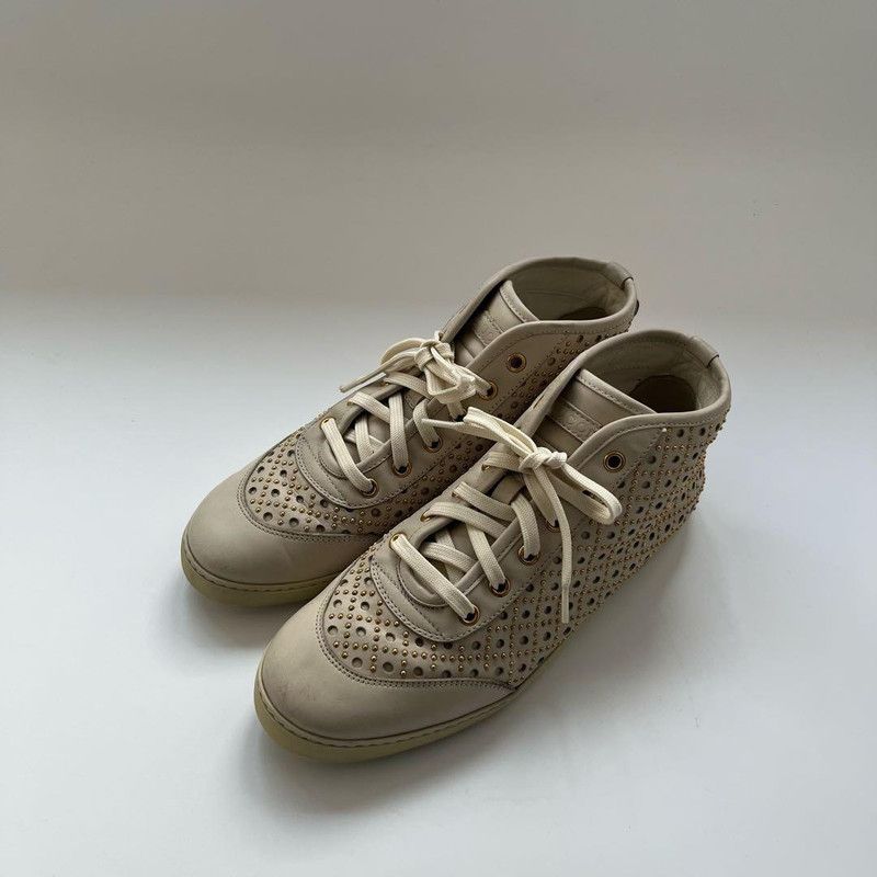 Gucci Gucci Studded Perforated Leather Casual Shoes 0079 Size US 7.5 / EU 40-41 - 1 Thumbnail