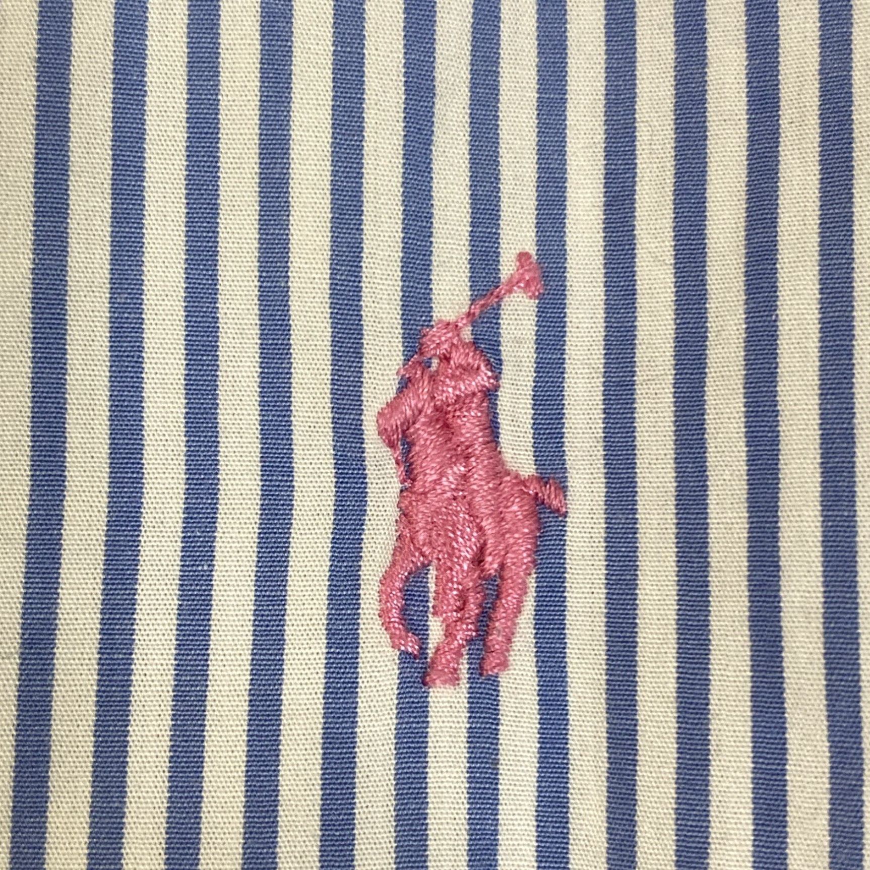Ralph Lauren VINTAGE Ralph Lauren Pink Pony Mens Small Button-Up Striped Shirt S Old Money Size US S / EU 44-46 / 1 - 2 Thumbnail