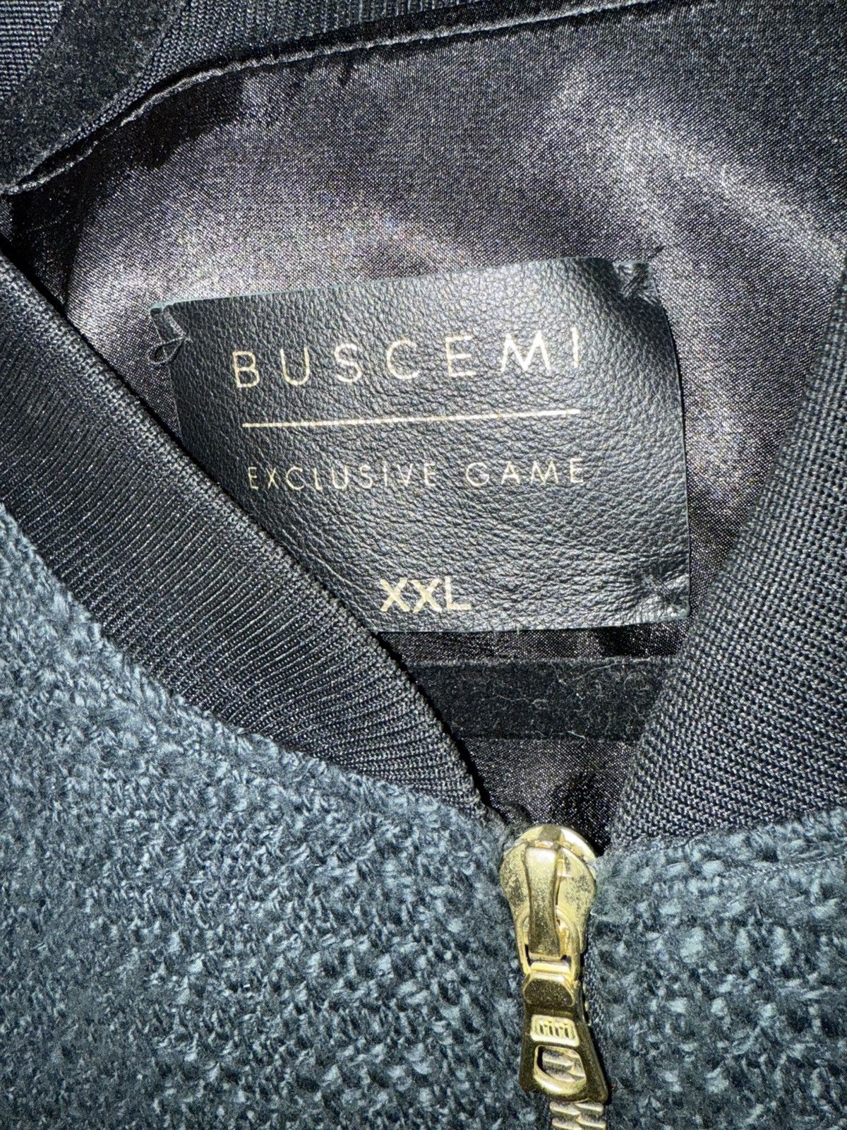 Buscemi Rare Boucle and Leather Jacket Size US XXL / EU 58 / 5 - 2 Thumbnail