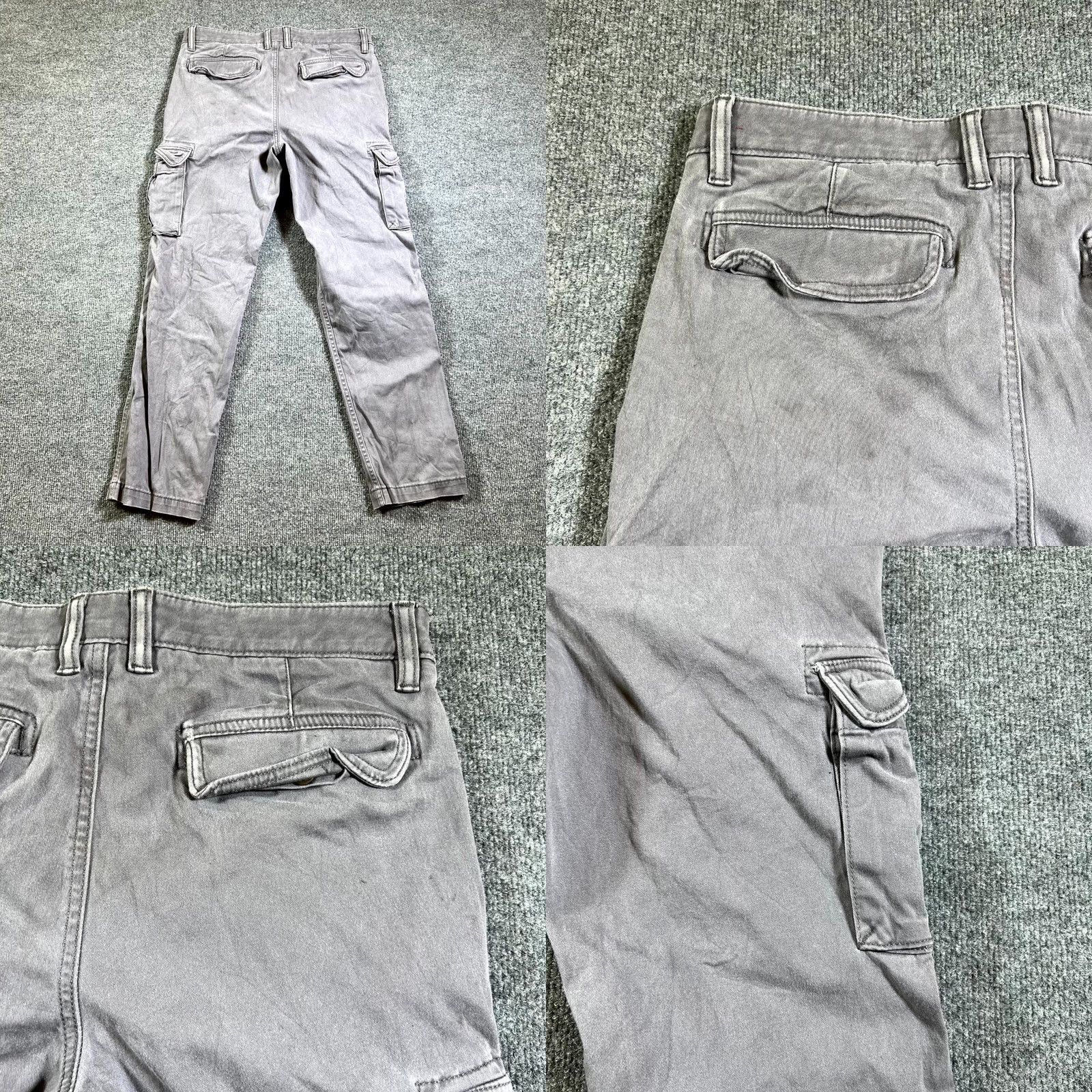 Vintage Sonoma Pants Men's 32 Gray Flexwear Straight Leg Cargo Pockets Size US 32 / EU 48 - 10 Thumbnail