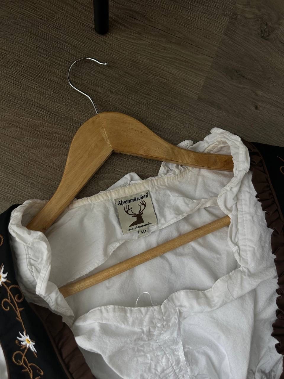 Japanese Brand × Vintage Vintage Alpenmarchen Dirndl Dress Oktoberfesttracht Bavarian Size M / US 6-8 / IT 42-44 - 7 Thumbnail