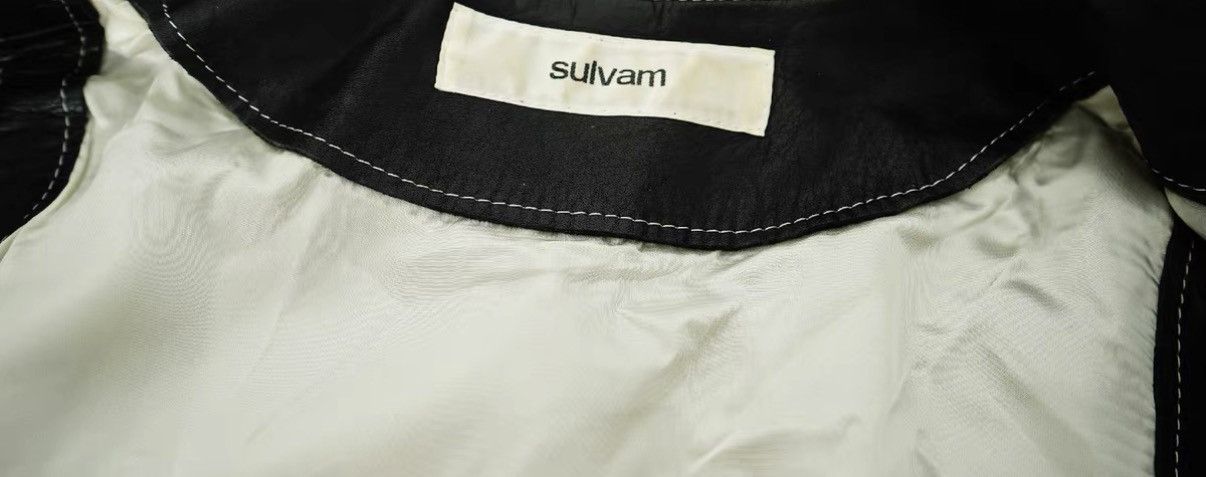 Sulvam Sulvam Distressed Double-Layer Sheepskin Vest Jacket Size US M / EU 48-50 / 2 - 8 Thumbnail