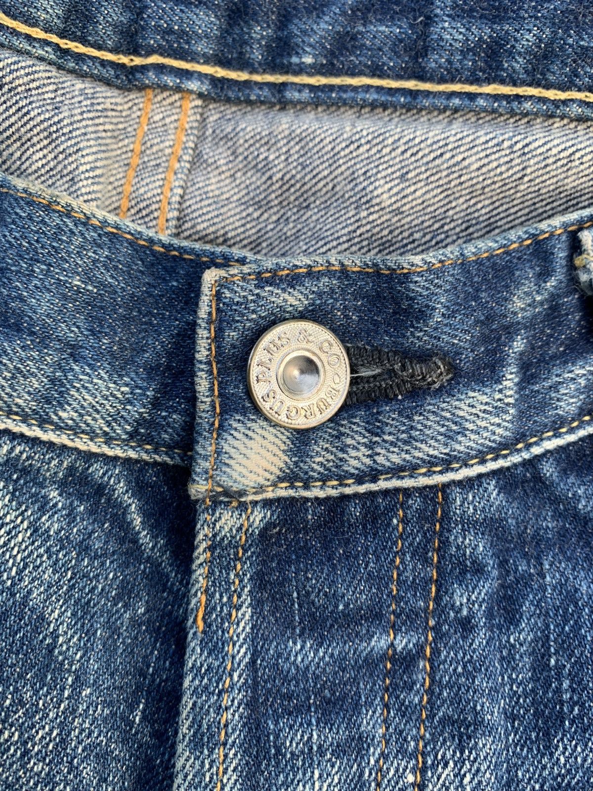 Kapital VINTAGE BURGUS PLUS SELVEDGE BUTTON FLY JAPANESE RAW DENIM Size US 32 / EU 48 - 14 Thumbnail
