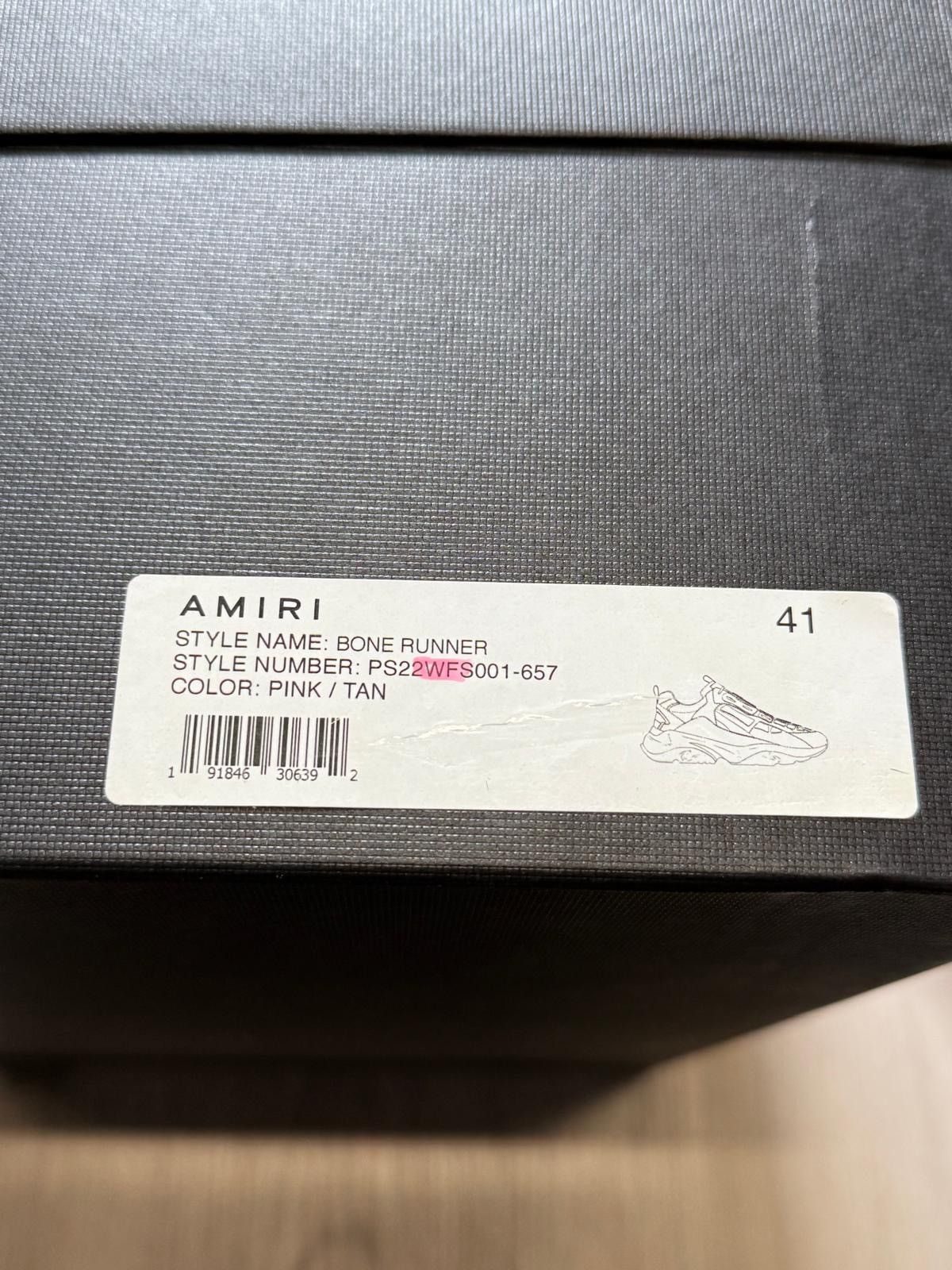 Amiri Amiri Bone Runner Pink/Tan Size US 11 / IT 41 - 7 Thumbnail