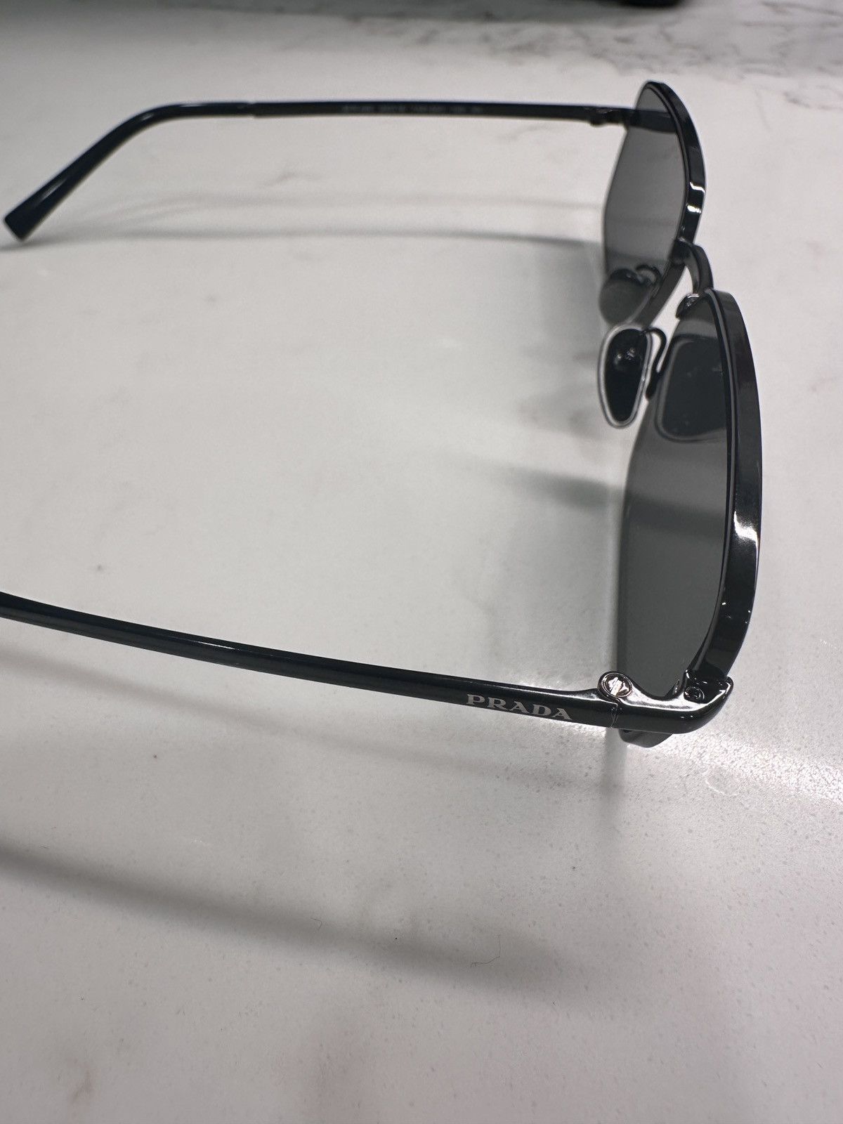 Prada PRADA - PR A60S black/black sunglasses y2k matrix Size ONE SIZE - 8 Thumbnail