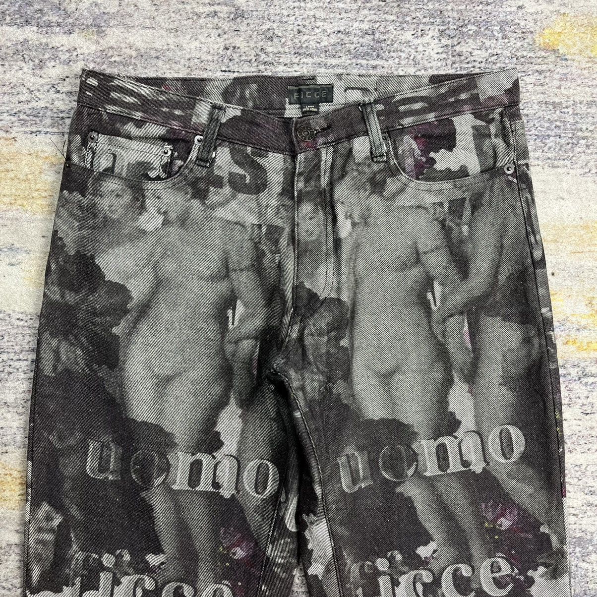 Yoshiyuki Konishi Archive 90s Ficce uomo nude print denim pants Size US 32 / EU 48 - 9 Thumbnail