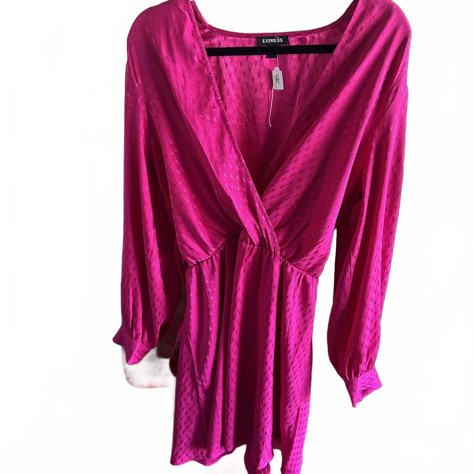 Express Stylish Pink Wrap Dress by Express XL Size XL / US 12-14 / IT 48-50 - 1 Preview