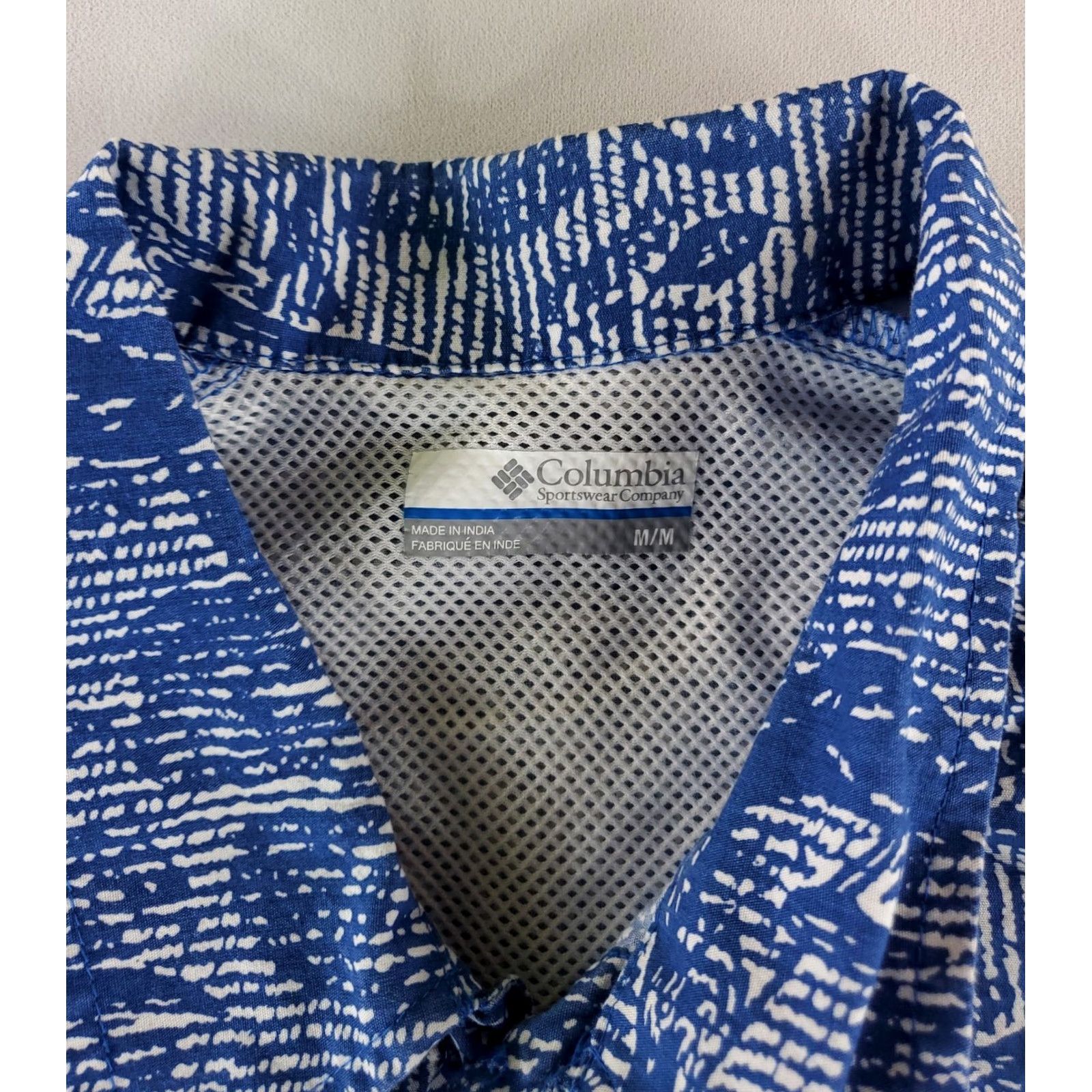 Vintage Columbia PFG Shirt AOP Swordfish Ocean Print Blue White Short Sleeve Mens M Size US M / EU 48-50 / 2 - 3 Thumbnail