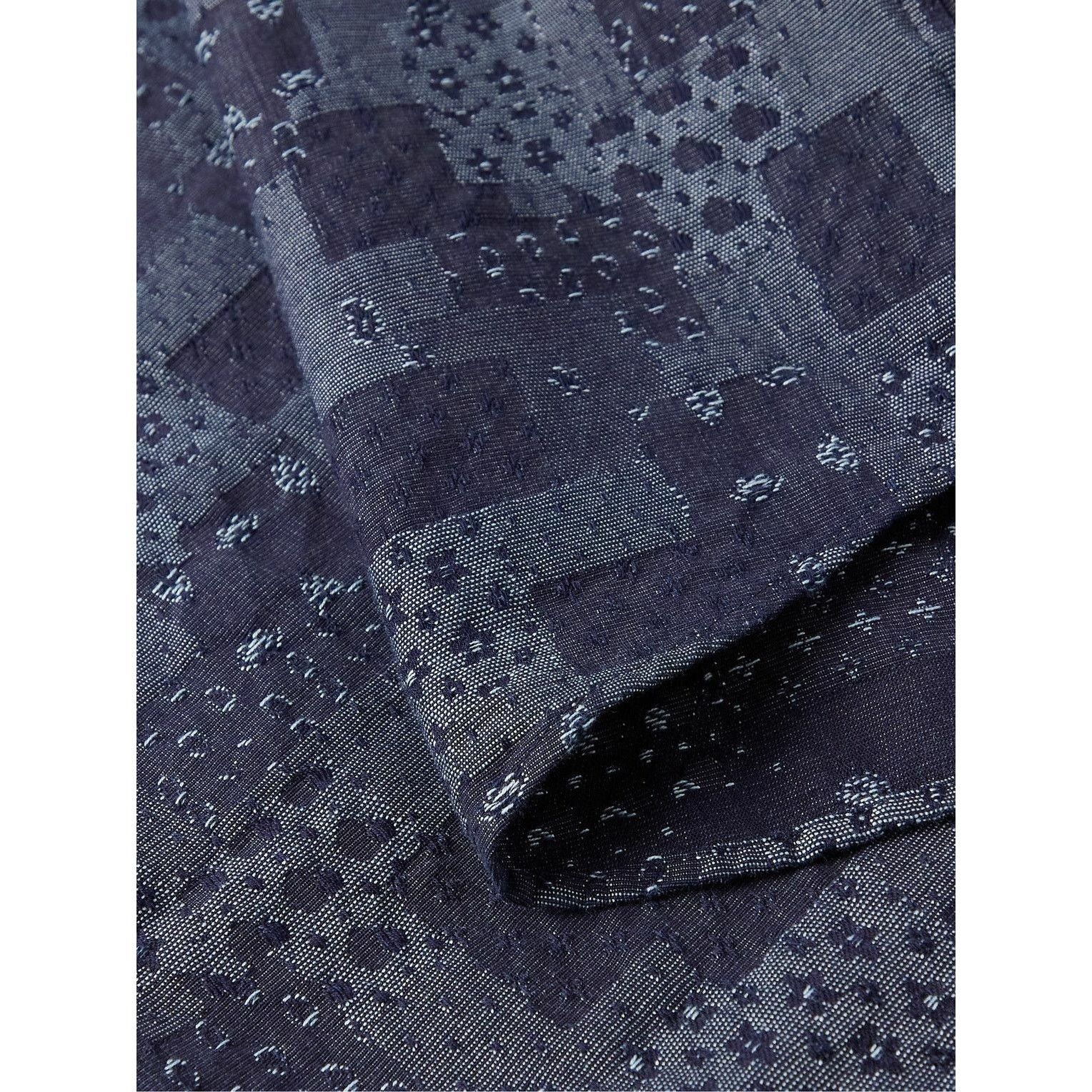 Peter Millar Peter Millar Banks Jacquard Blue Patchwork Shirt M $200 NWT Size US M / EU 48-50 / 2 - 3 Thumbnail