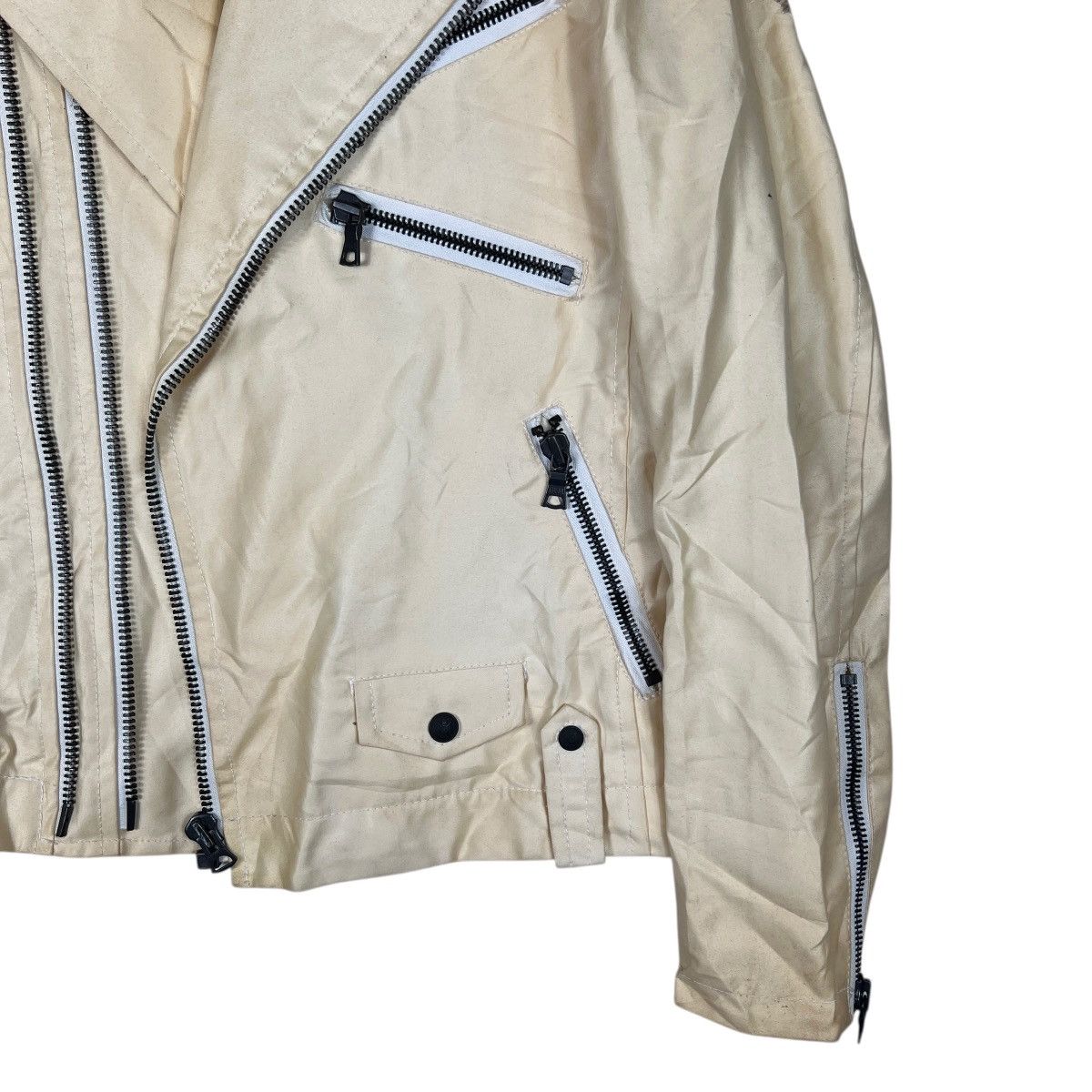 If Six Was Nine 🔥 Custom Culture Double Asymetric Zipper Jacket Size US M / EU 48-50 / 2 - 8 Thumbnail