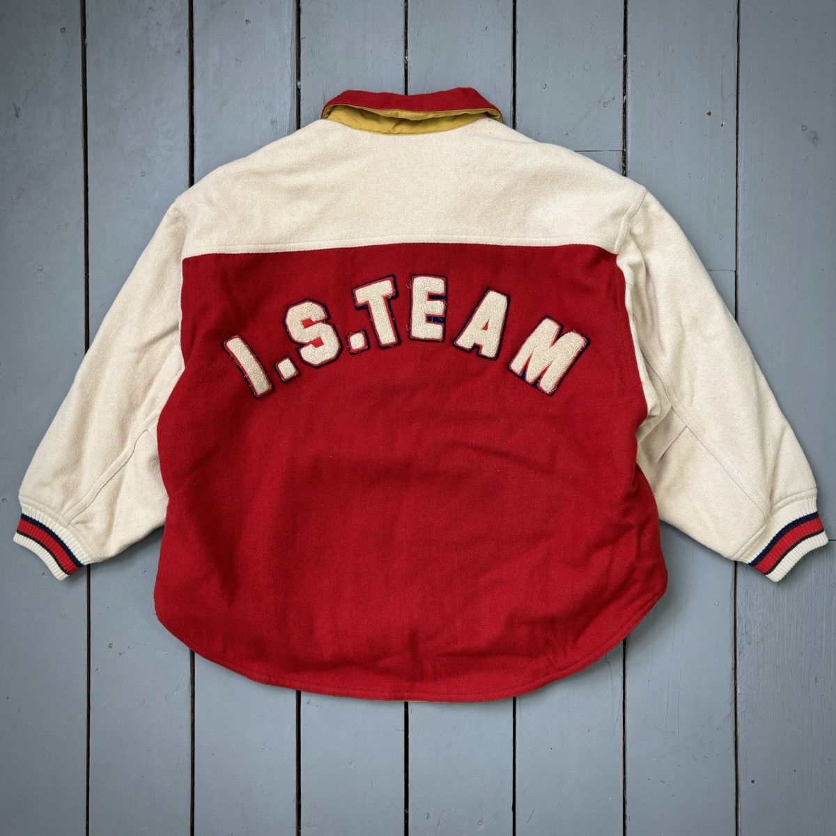 Issey Miyake 1984 I.S Team Varsity Jacket Size US L / EU 52-54 / 3 - 4 Thumbnail