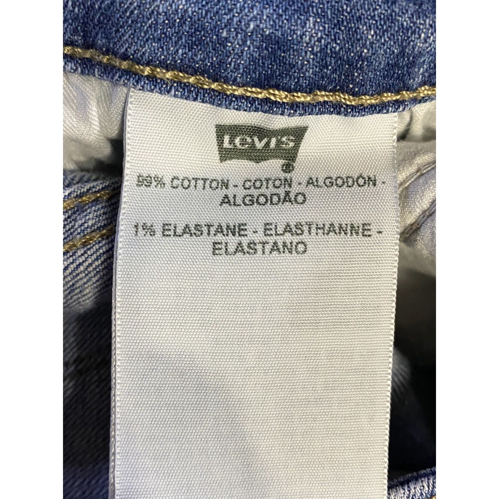 Levi's Womens Levi's Demi Curve Blue Denim Low Rise Straight Leg Jeans sz 4/27 Size 27" / US 4 / IT 40 - 7 Thumbnail