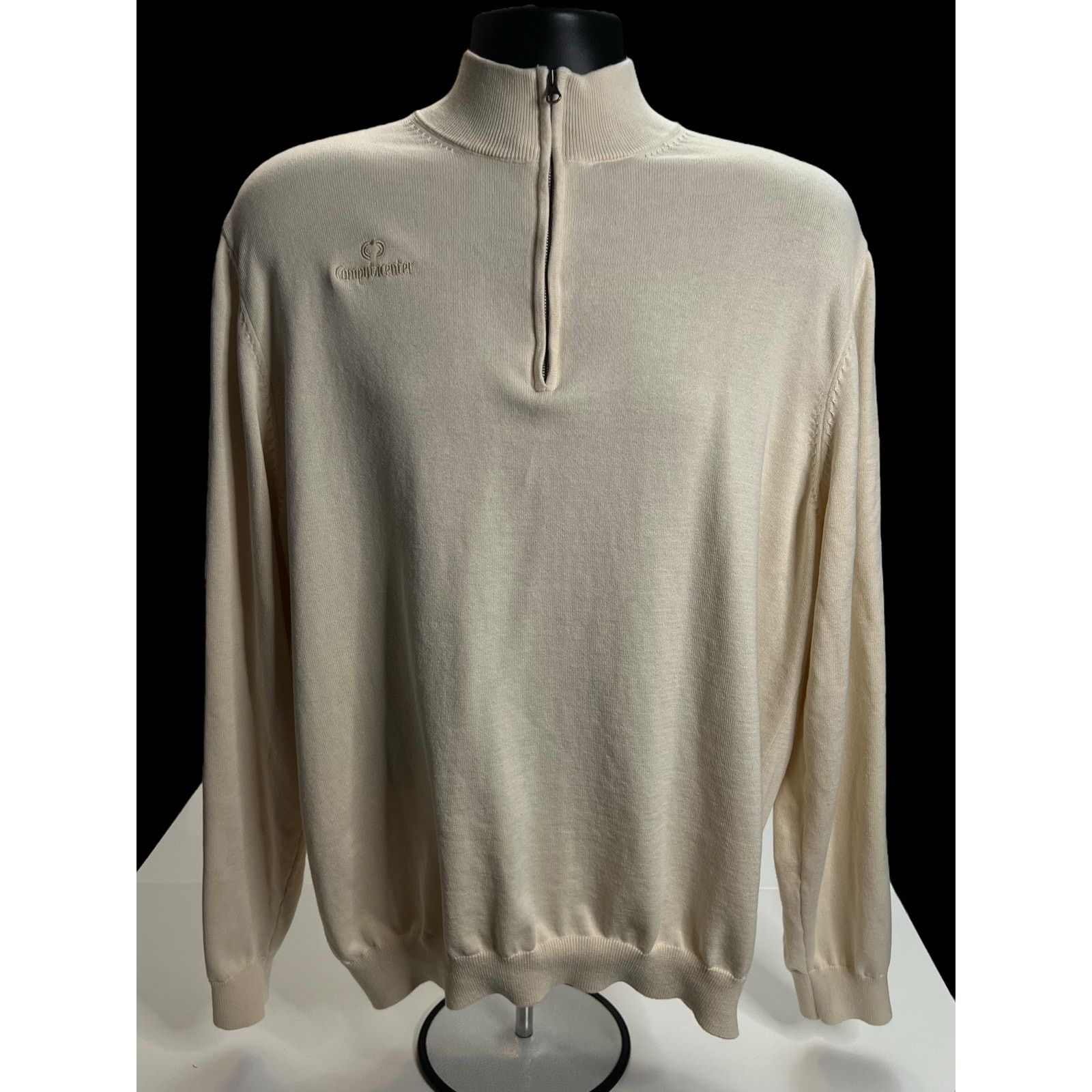 Paul Fredrick Paul Fredrick Men’s 1/4 Zip Sweater XXL - NetApp Size US XXL / EU 58 / 5 - 1 Thumbnail