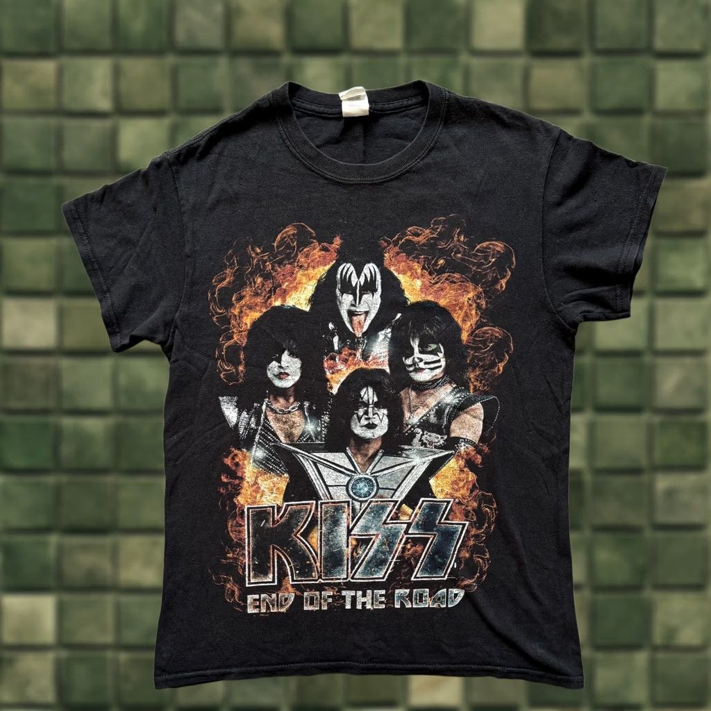 Gildan KISS End Of The Road World Tour Concert T-shirt Men S Black Double-Sided Gildan Shirt Size S Size US S / EU 44-46 / 1 - 1 Thumbnail