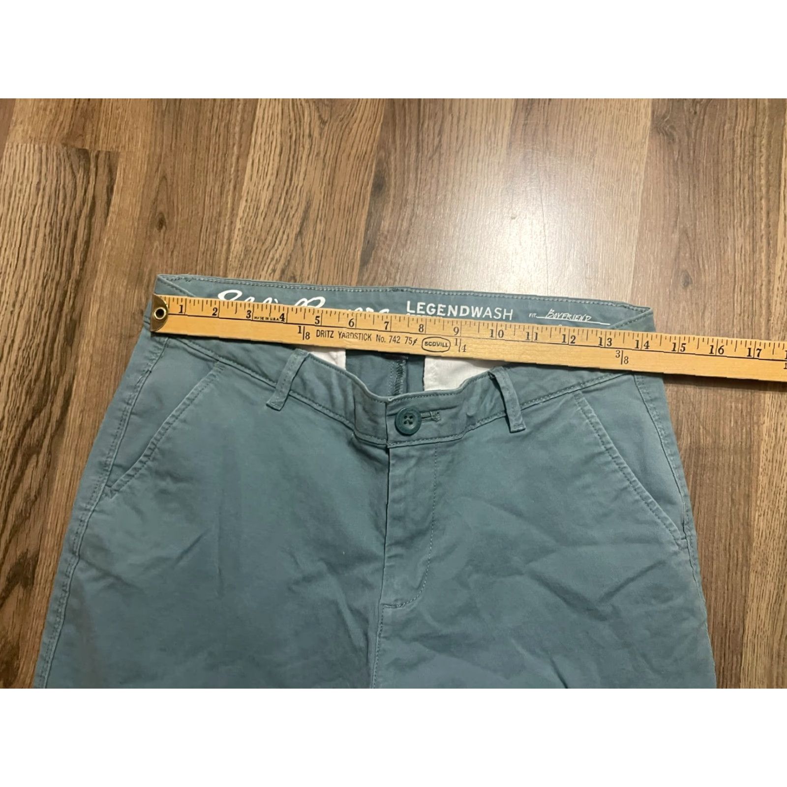 Eddie Bauer Eddie Bauer Jeans Women's Size 4 Legendwash Stretch Boyfriend Slim Pockets Green 28.5in Inseam Regular Size Type Womens Pants/Jeans Size 27" / US 4 / IT 40 - 6 Thumbnail