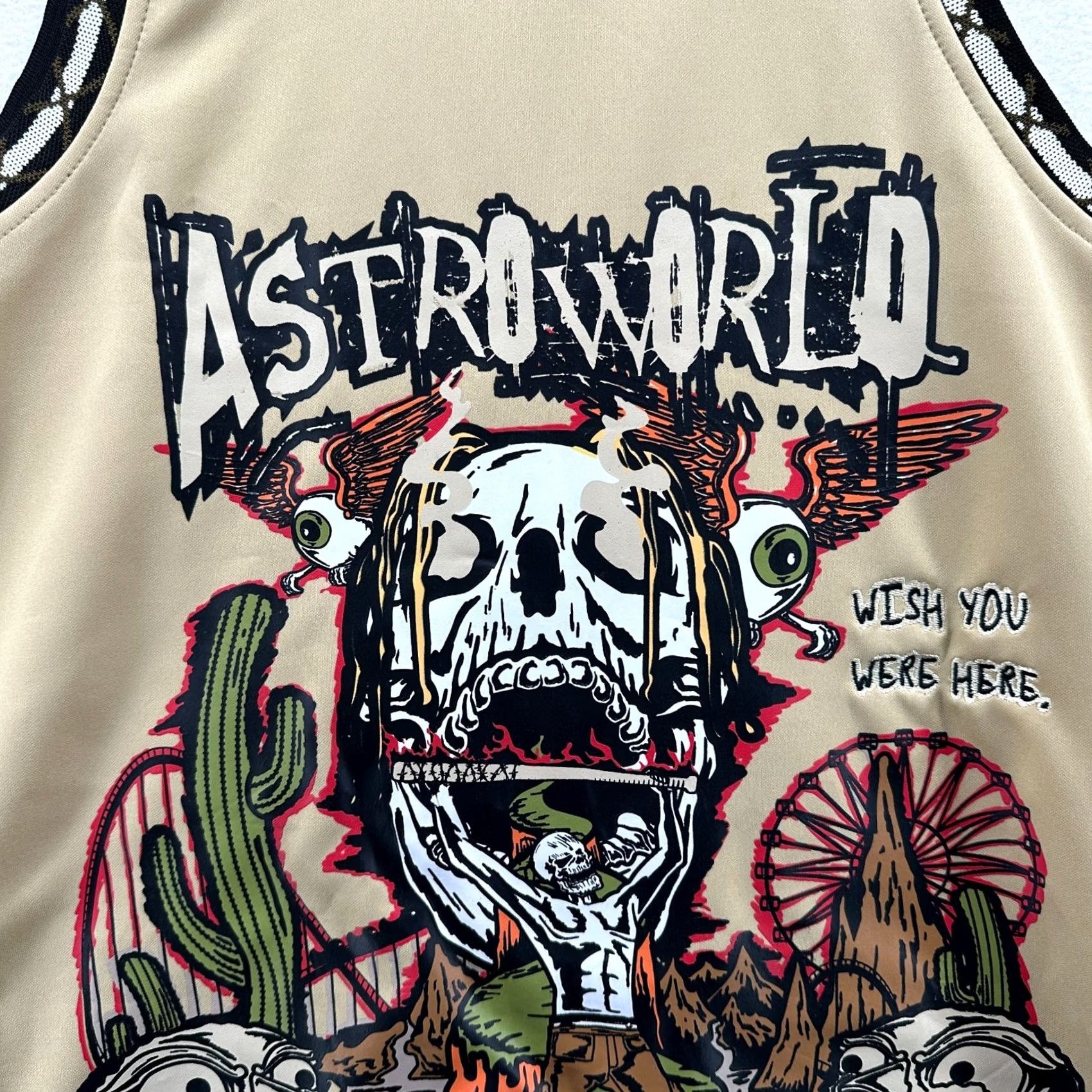 Vintage Brand X Astroworld Jack 01 Jersey Tank Men's Yellow Small Graphic Sleeveless Size US S / EU 44-46 / 1 - 5 Thumbnail