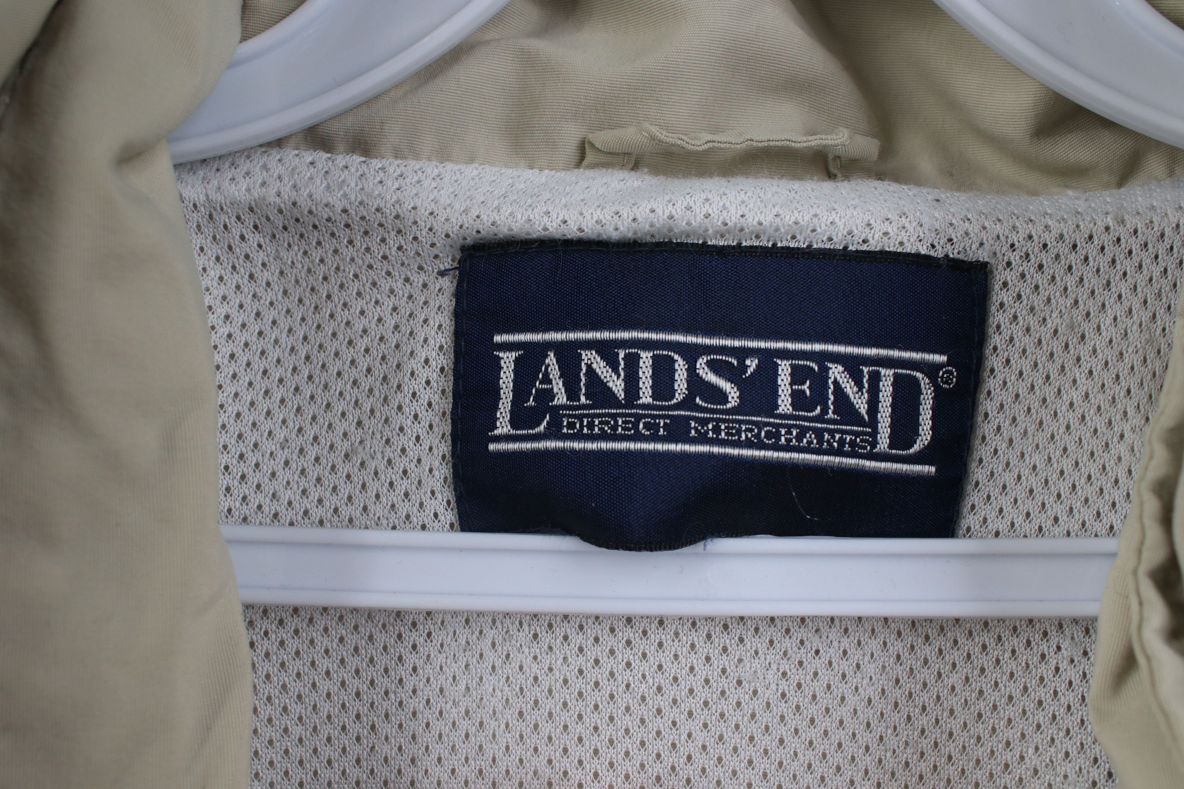 Lands' End Vintage 90s Lands End Full Zip Hooded Windbreaker Jacket Size US XL / EU 56 / 4 - 8 Thumbnail